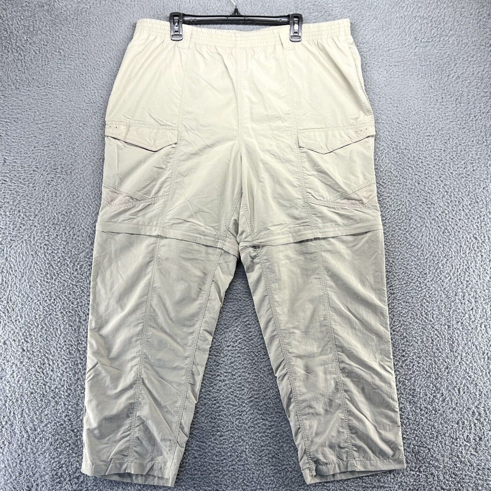 Pantalon De Randonnée ExOfficio Convertible Cargo Homme - Taille 2XL (44x32), Nylon Beige