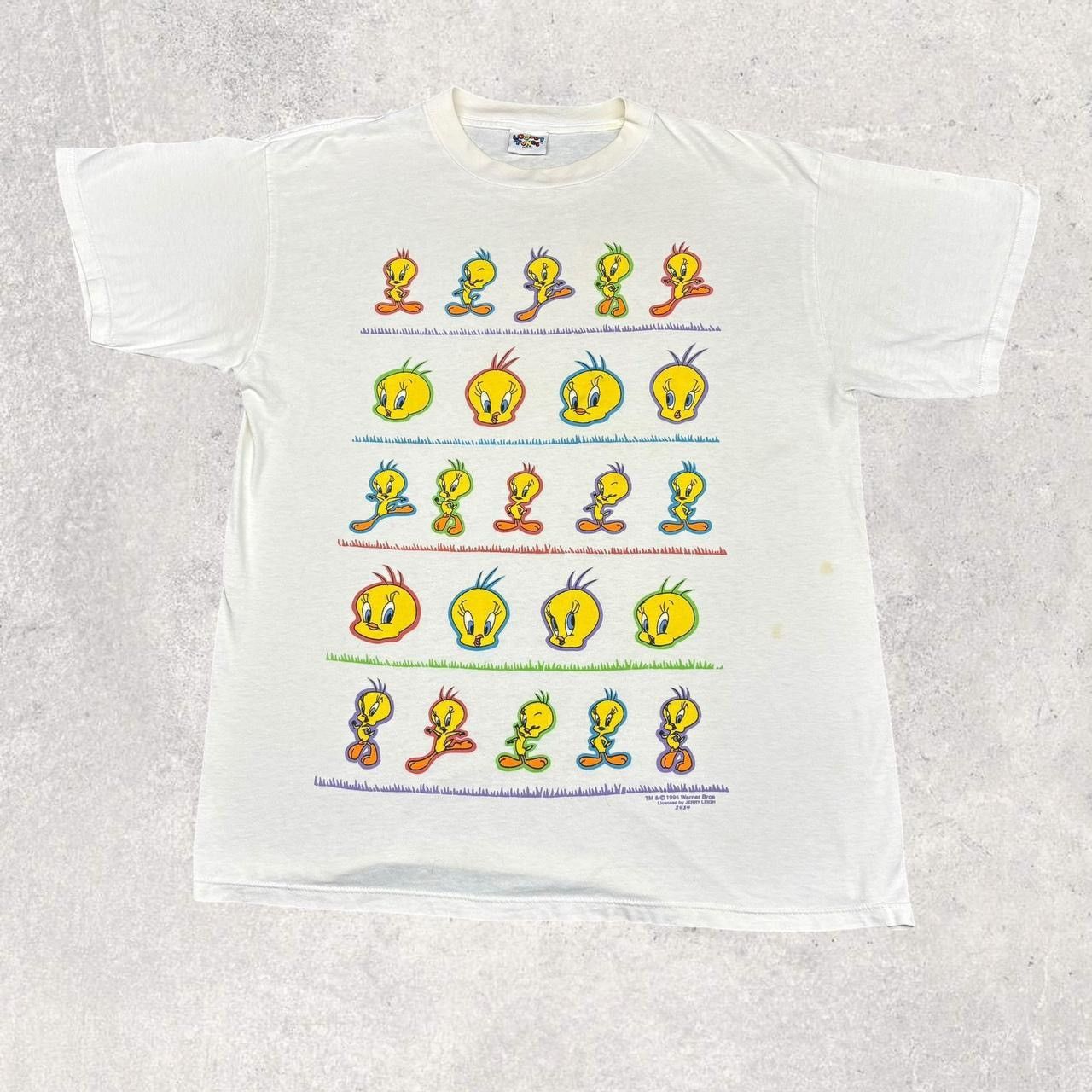 Vintage × Warner Bros Vintage Looney Tunes Tweety Bird Shirt Size US XXL / EU 58 / 5 - 1 Thumbnail