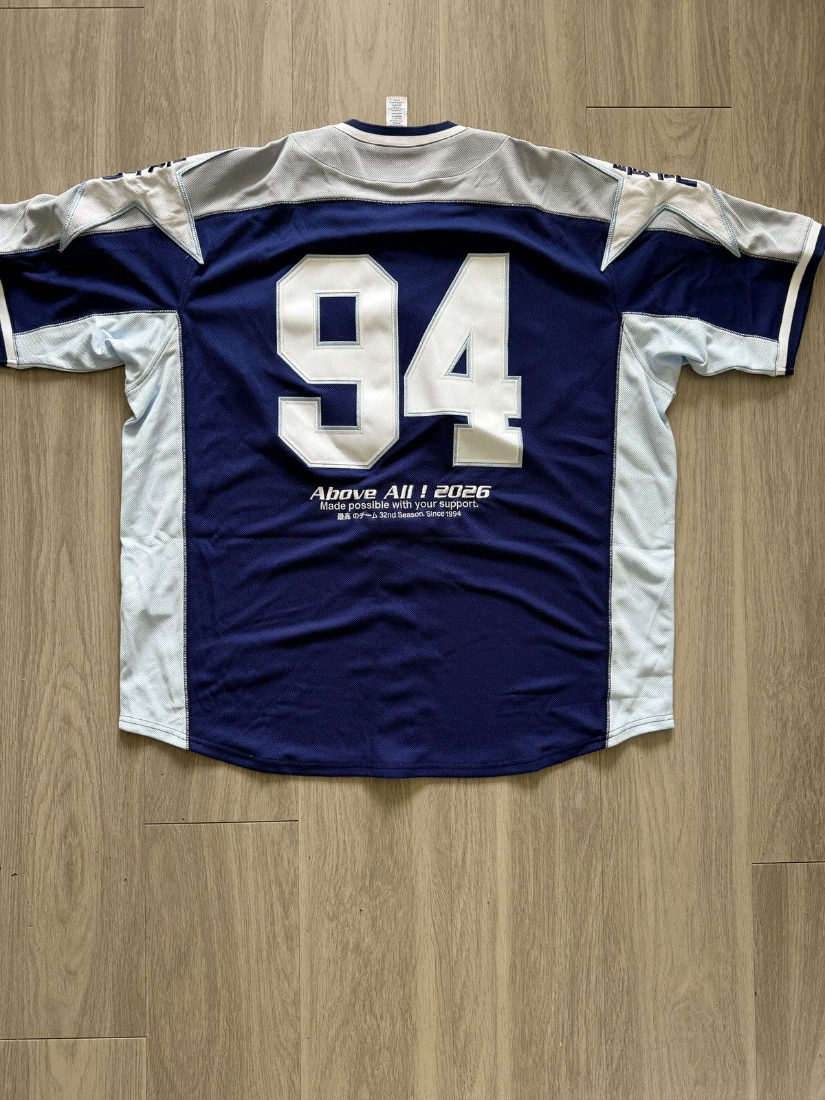 Supreme Supreme Stars Baseball Jersey Navy Size US XL / EU 56 / 4 - 5 Thumbnail