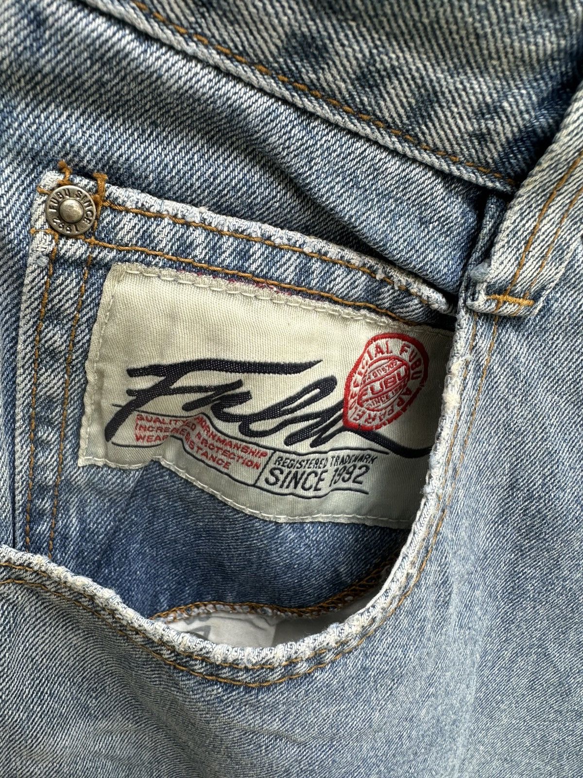 Fubu × If Six Was Nine Vintage 90s FUBU baggy hiphop flare jeans BOSS01 Size US 30 / EU 46 - 7 Thumbnail