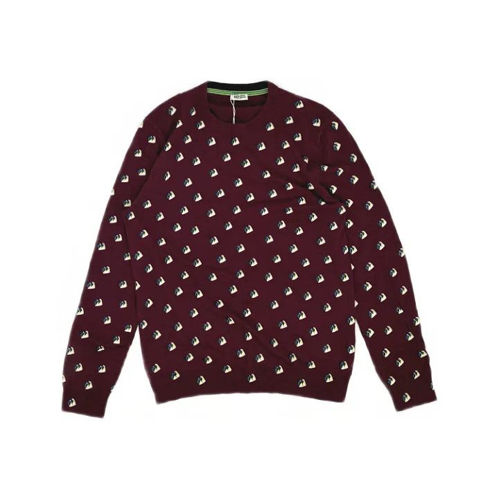 Kenzo KENZO Allover Print Round Neck Long Sleeve T-shirt 0079 Size US L / EU 52-54 / 3 - 1 Thumbnail