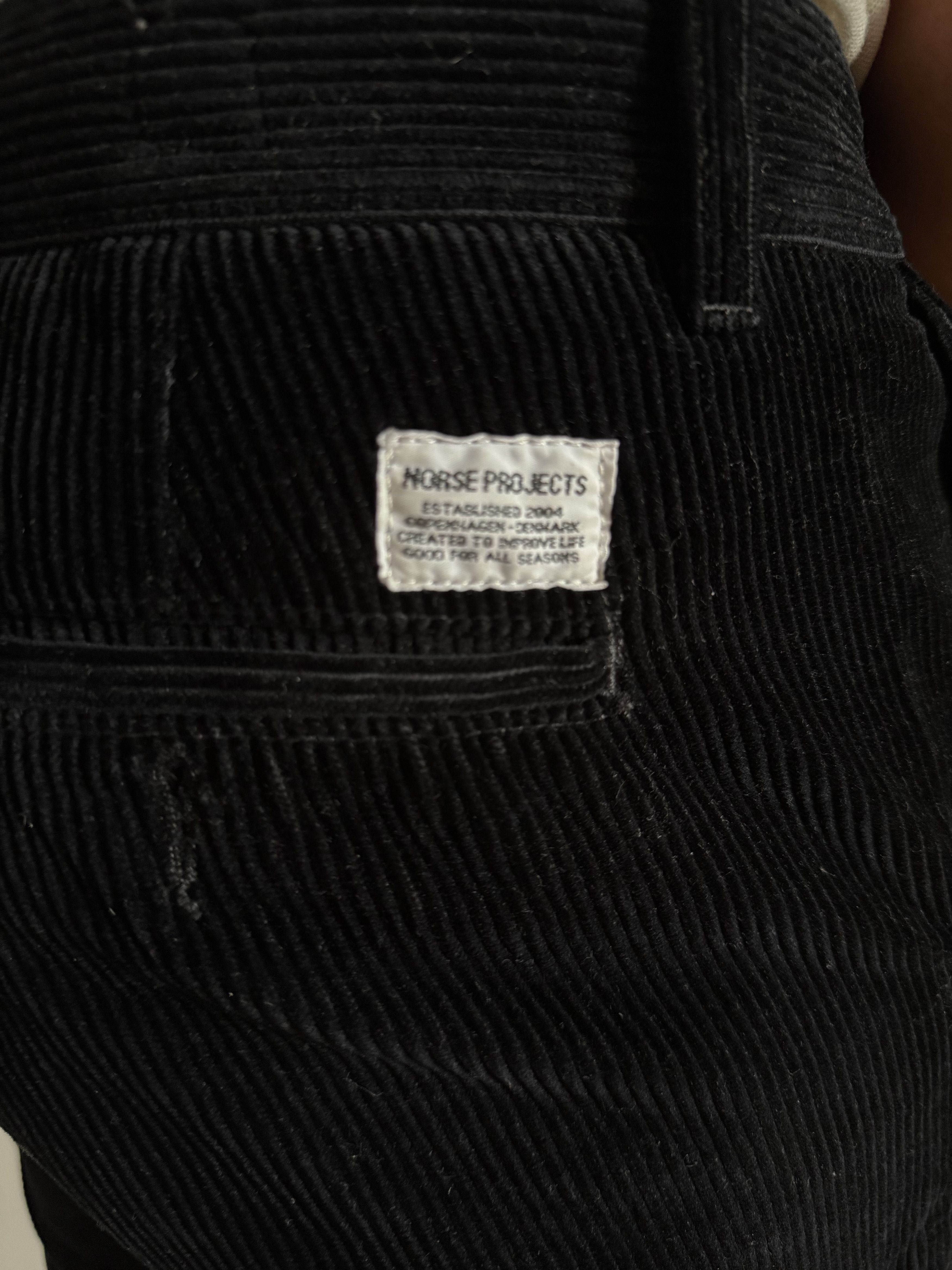 Norse Projects Norse Projects Aros Corduroy Pants in Black Size US 32 / EU 48 - 3 Thumbnail