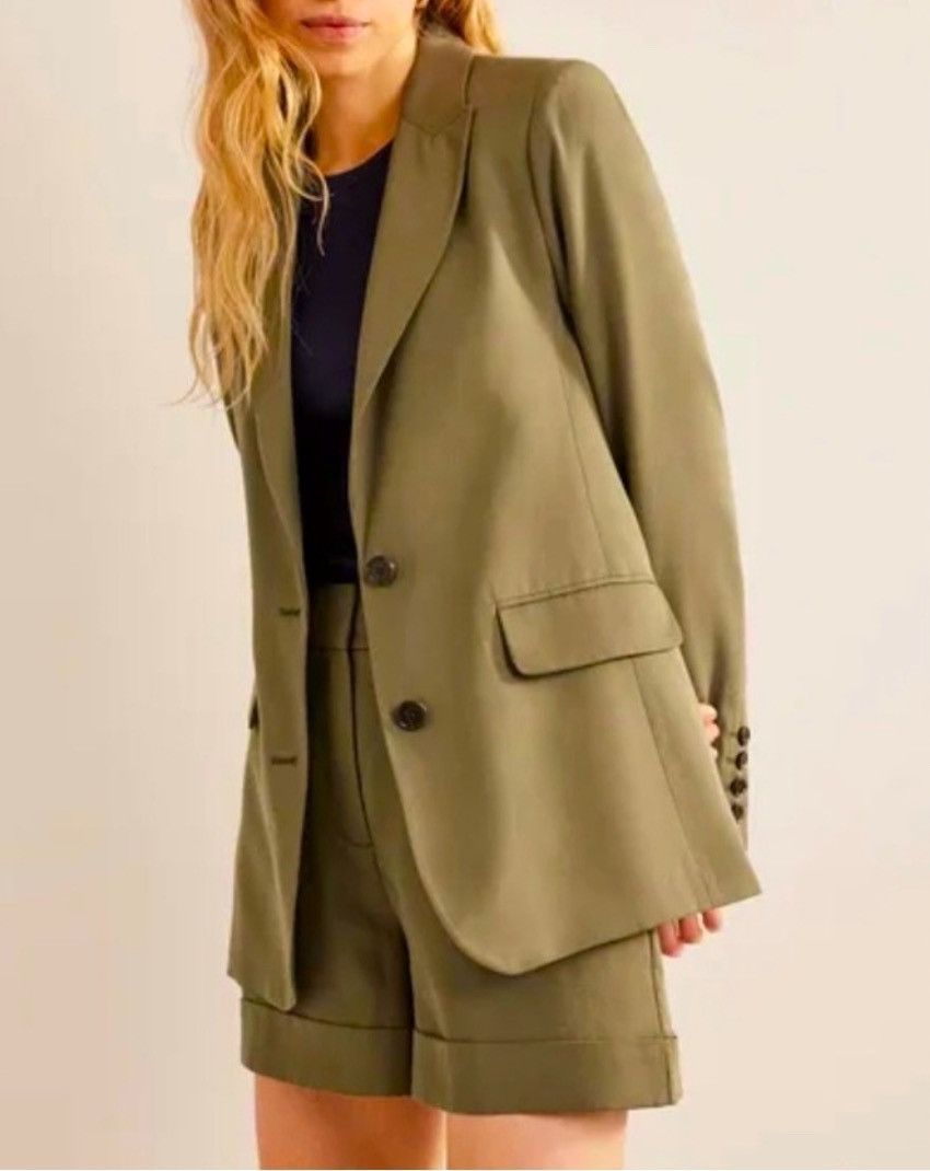 Boden Boden Tencel Relaxed Blazer | NWT | Size: US 12 / UK 16 Size XL / US 12-14 / IT 48-50 - 4 Thumbnail