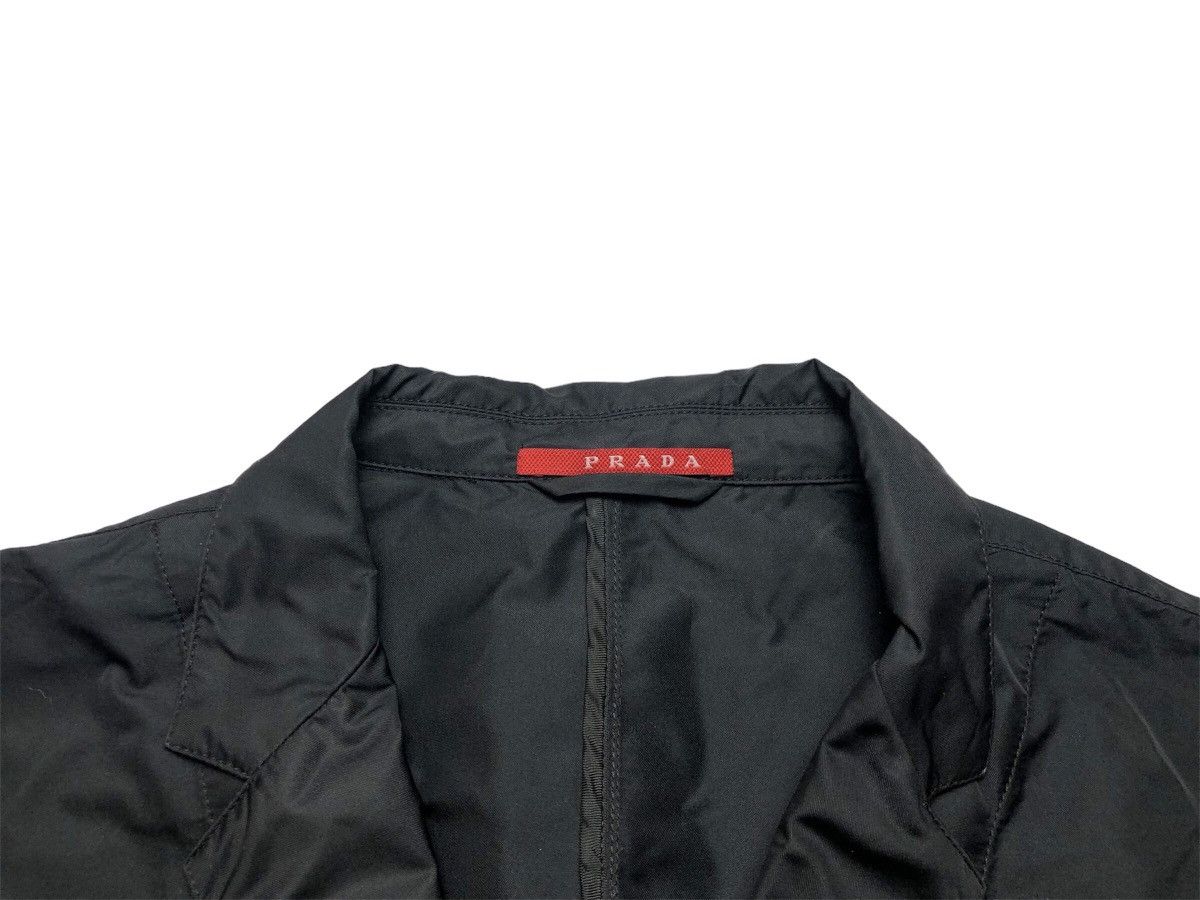 Prada SS07 Prada black tab unlined polyester blazer / jacket Size L / US 10 / IT 46 - 5 Thumbnail