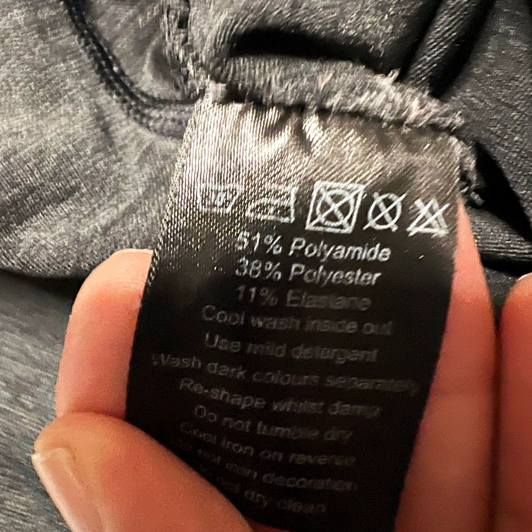 Vintage Alphalete Leggings Pants Womens Medium Gray Compression 7/8 Cropped Size 32" / US 10 / IT 46 - 5 Thumbnail