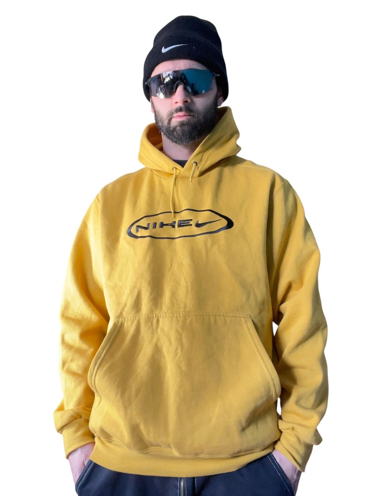 Nike × Vintage Vintage Nike Centre Swoosh Hoodie Size US M / EU 48-50 / 2 - 1 Thumbnail