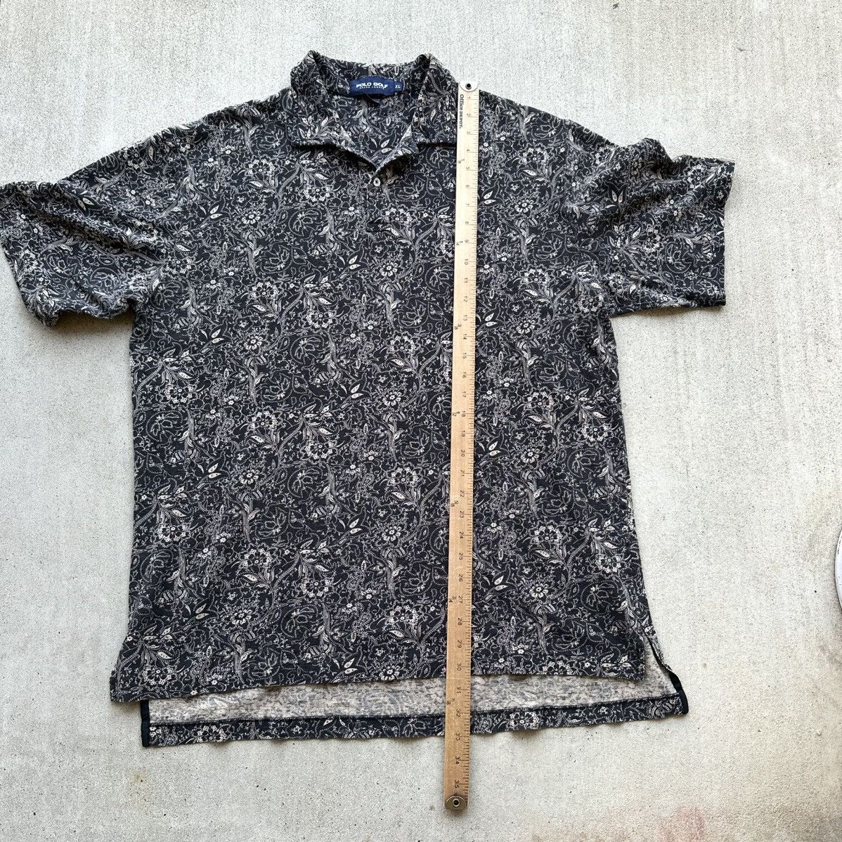 Lo Life × Polo Ralph Lauren × Vintage Vintage Ralph Lauren Polo Golf Shirt All Over Print Floral Size US XL / EU 56 / 4 - 5 Thumbnail