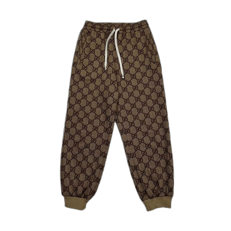 Gucci Gucci Logo Print Tapered Sweatpants Size S Size US 27 - 1 Thumbnail