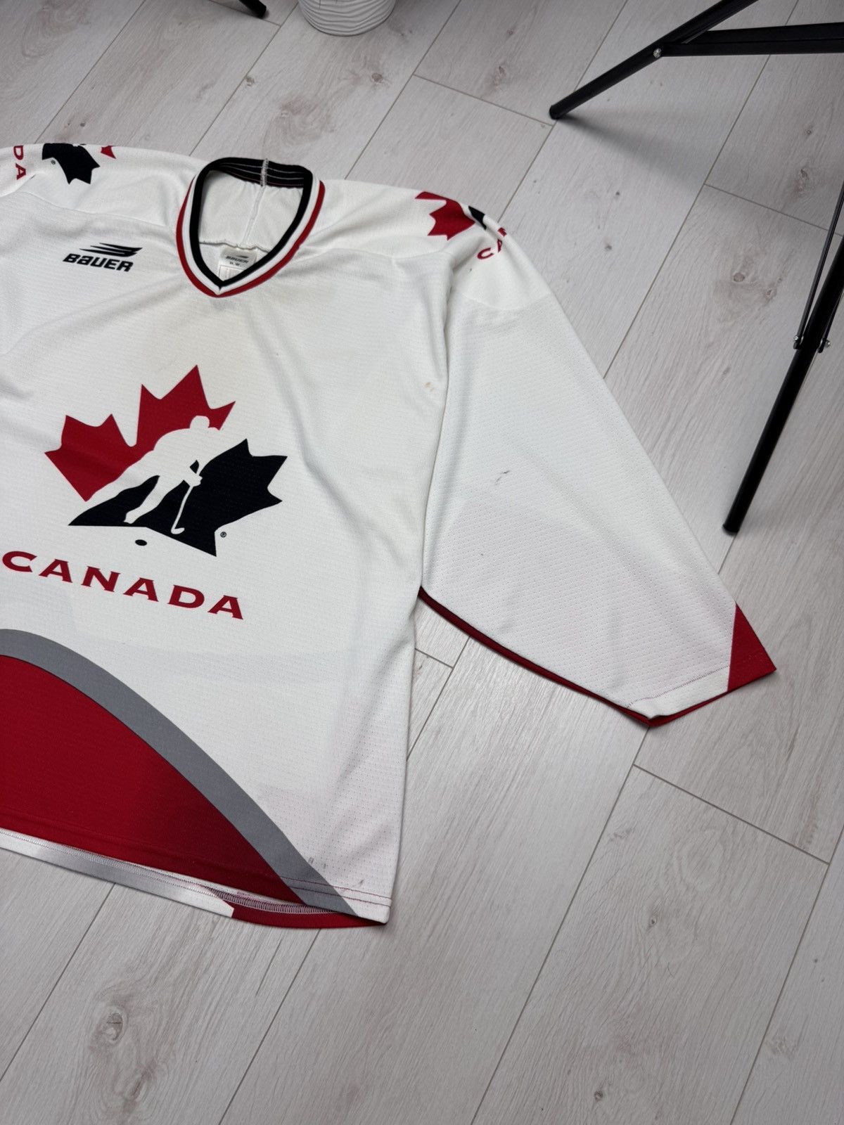 Other Vintage Canada Bauer Hockey Jersey Big Logo Red/White Size M Size US XXL / EU 58 / 5 - 3 Thumbnail