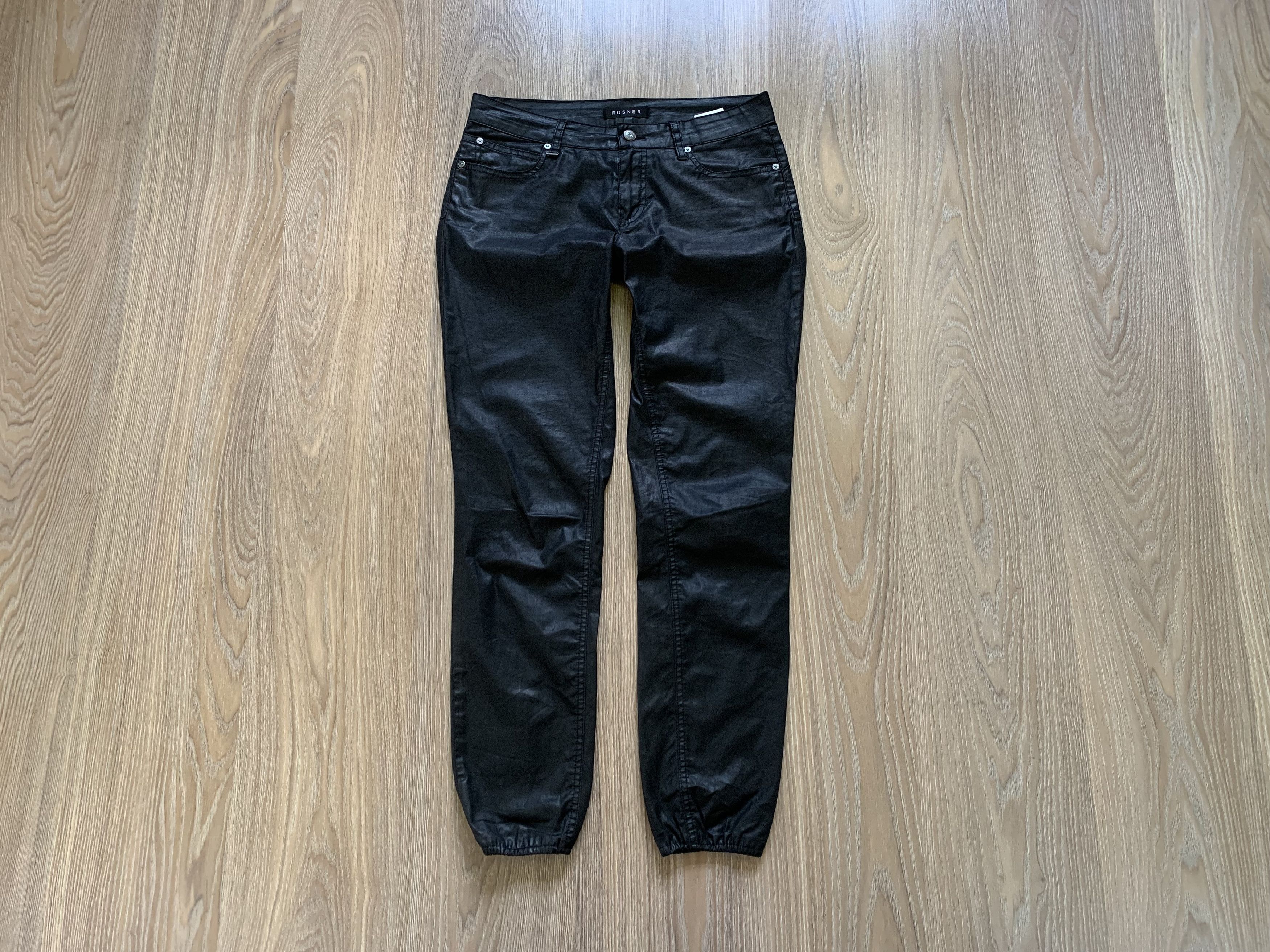 Designer Rosner Wax Black Casual Pants Size 26" / US 2 / IT 38 - 1 Thumbnail