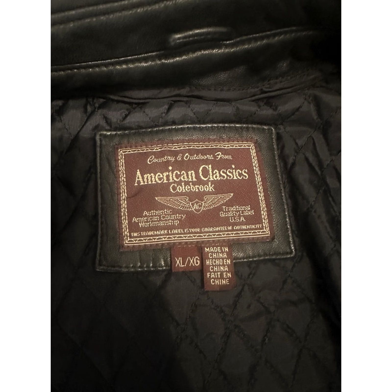 Vintage VINTAGE American Classics Full Zip Insulated Leather Jacket XL Black Motorcycle Coat Mens Size US XL / EU 56 / 4 - 4 Thumbnail