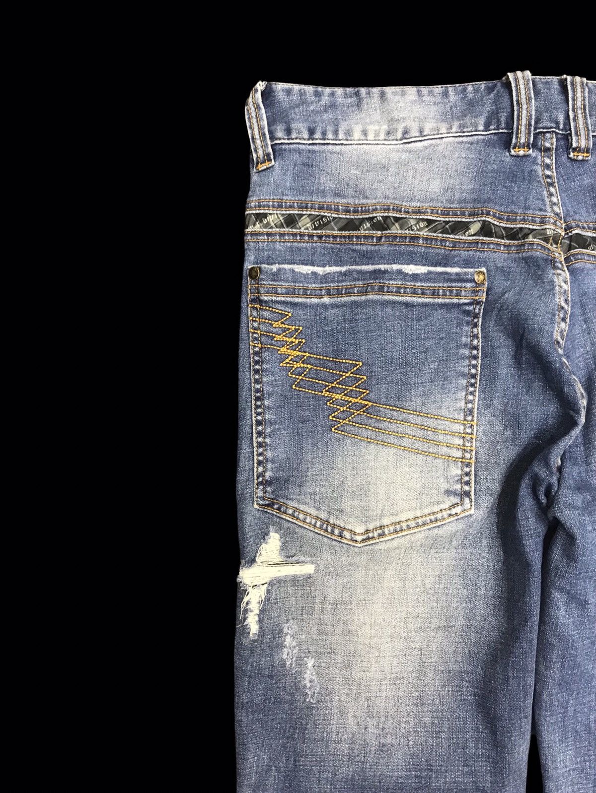 Japanese Brand 💥DENIM ART💥MCD Heavy Distressed Punk Stonewash Denim F142 Size US 33 - 9 Thumbnail
