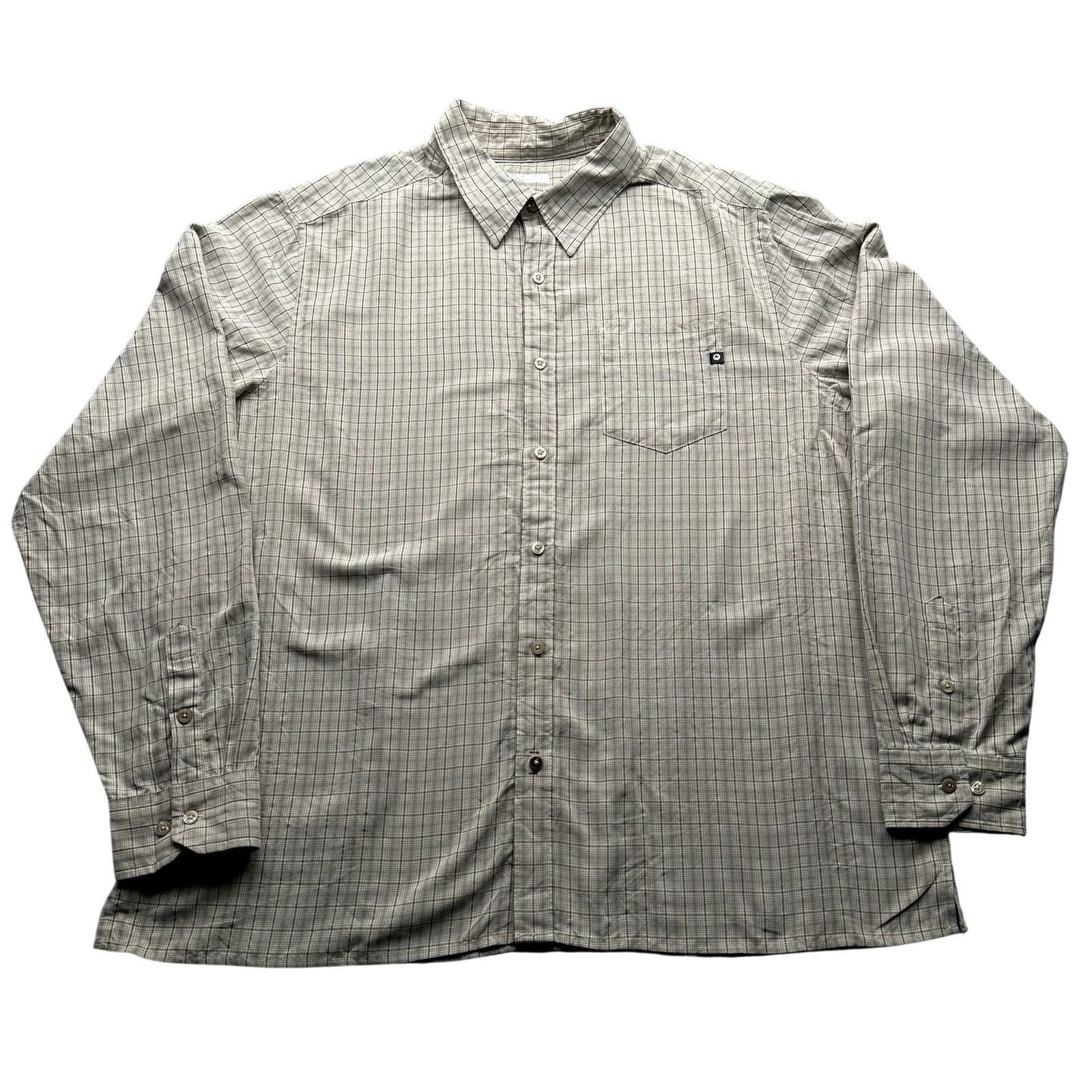 Marmot Marmot Micro Plaid Button Shirt Men XXL Rayon Brown Beige Size US XXL / EU 58 / 5 - 1 Thumbnail