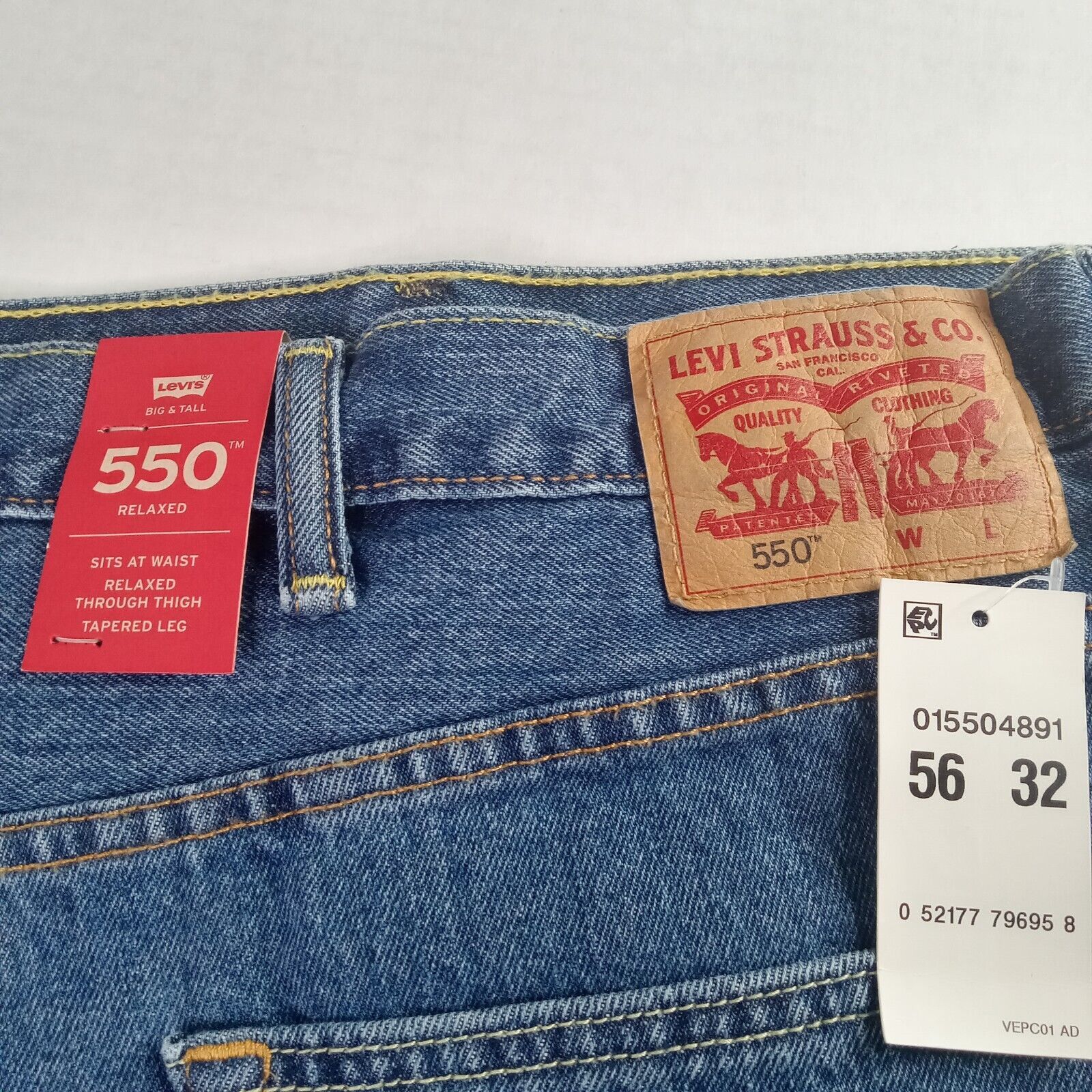 Levi's Levi's 550 Relaxed Jeans Men’s Size 56x32 Blue Loose Tapered Size US 44 / EU 60 - 8 Thumbnail