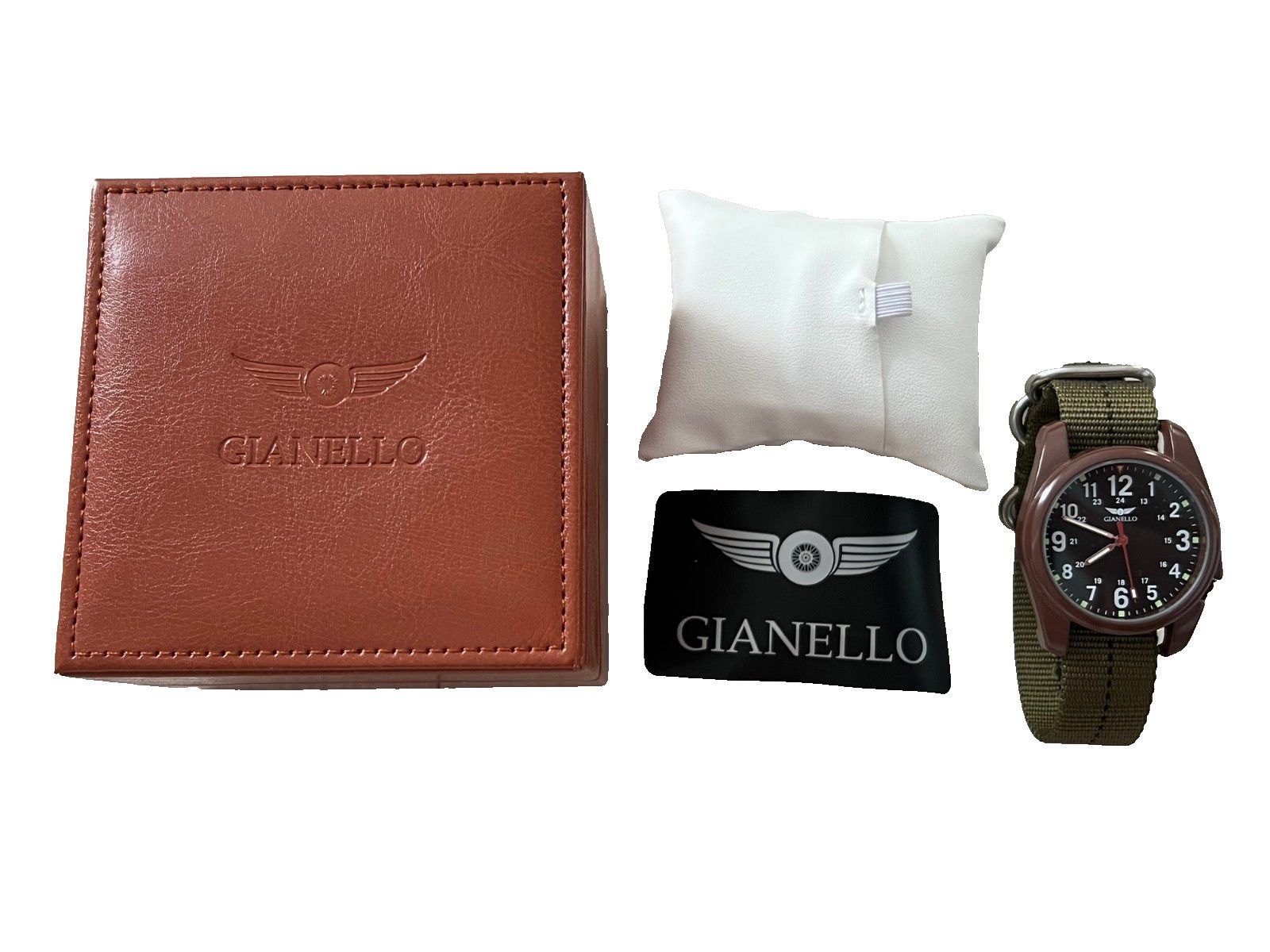 Other Gianello Heritage Navigator 40 Nylon Strap Watch Army Green Size ONE SIZE - 1 Thumbnail
