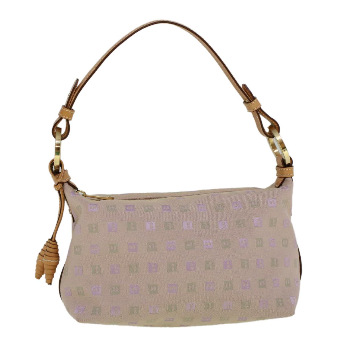 image of Bally Shoulder Bag Canvas Pink Auth Ac2477, Women's