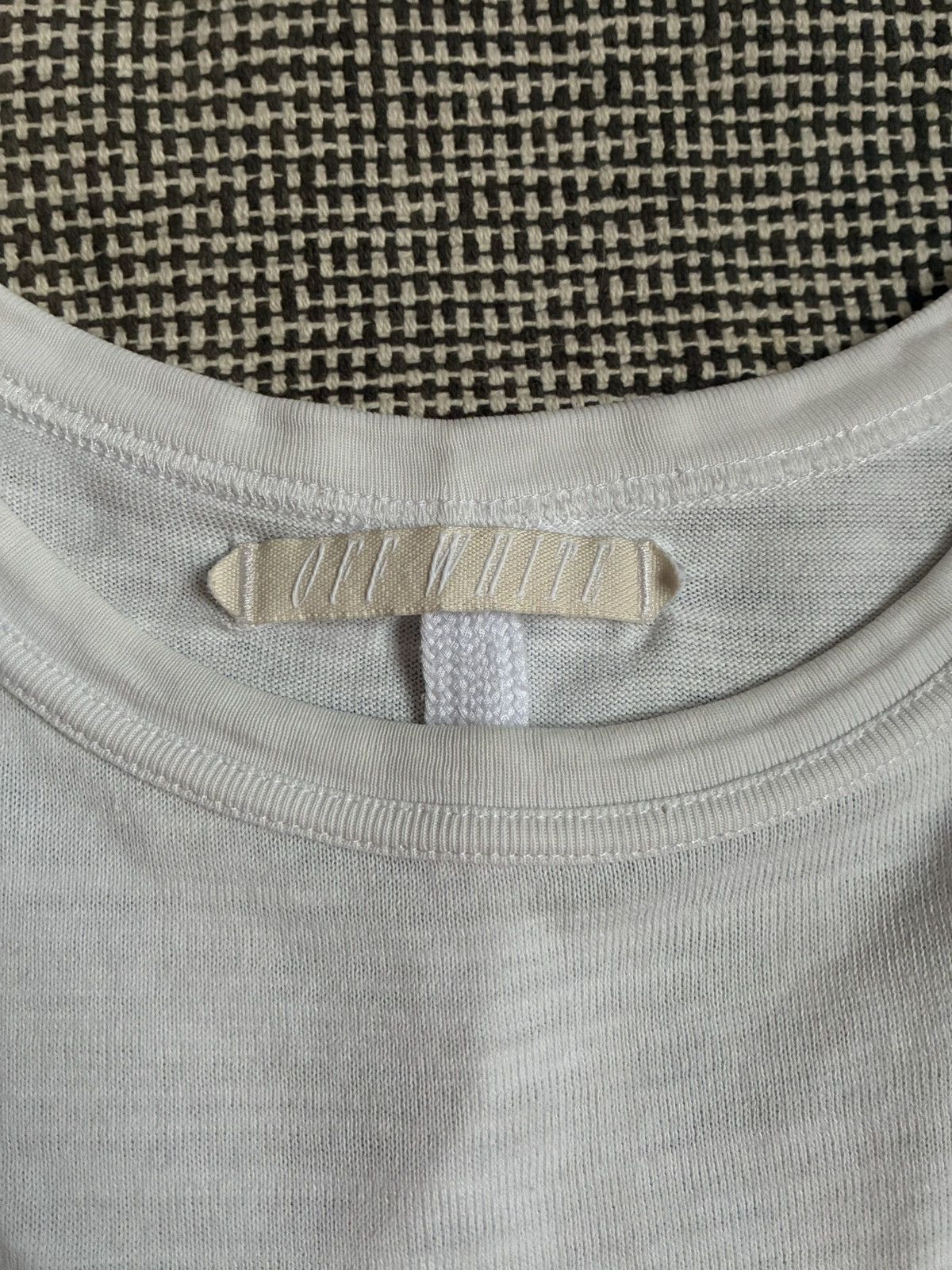 Off-White Off-White x Virgil Abloh "Blue Collar" Tee Size US M / EU 48-50 / 2 - 7 Thumbnail