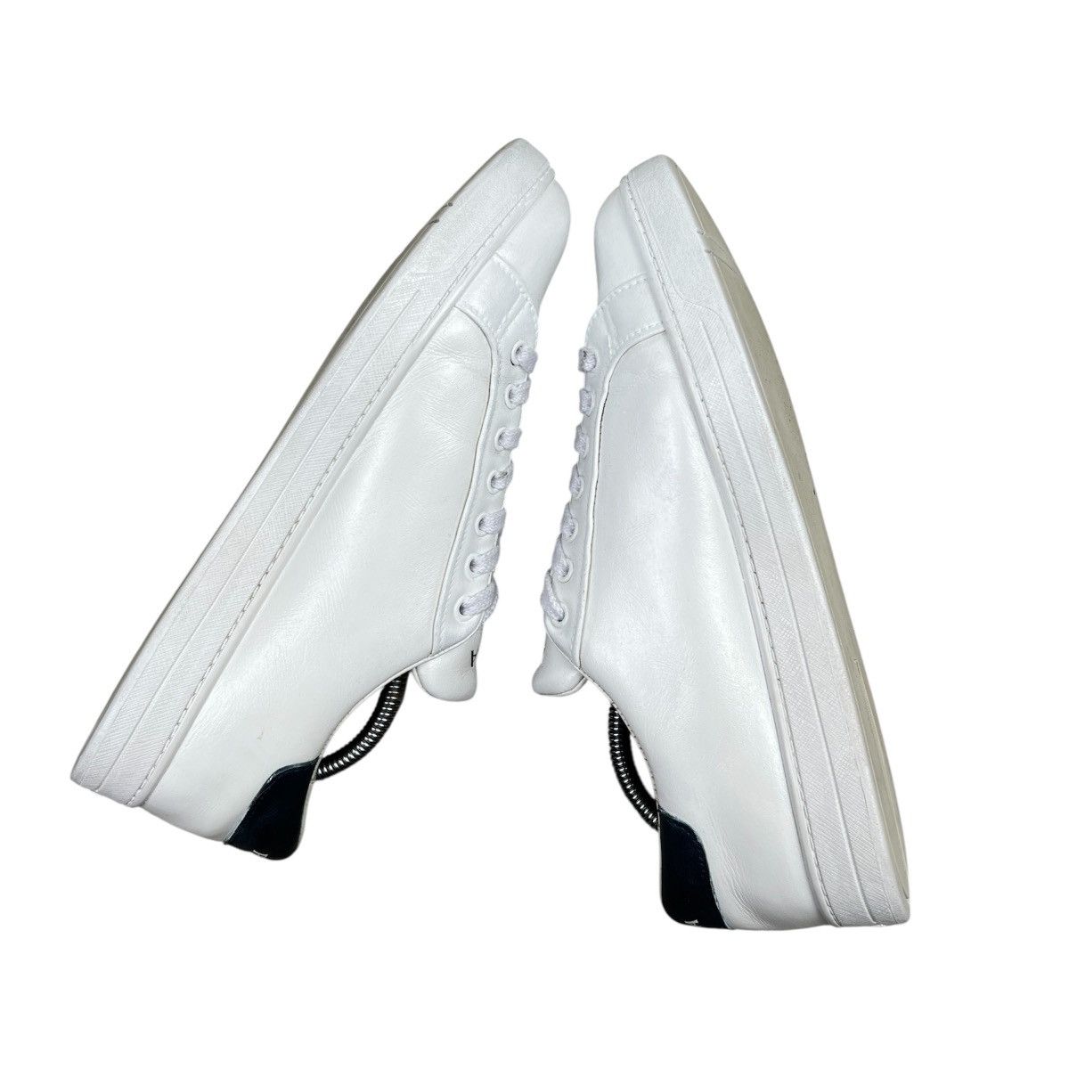 Prada Prada Milano White Leather Sneakers Custom Painted Men's Size US 8.5 / EU 41-42 - 7 Thumbnail