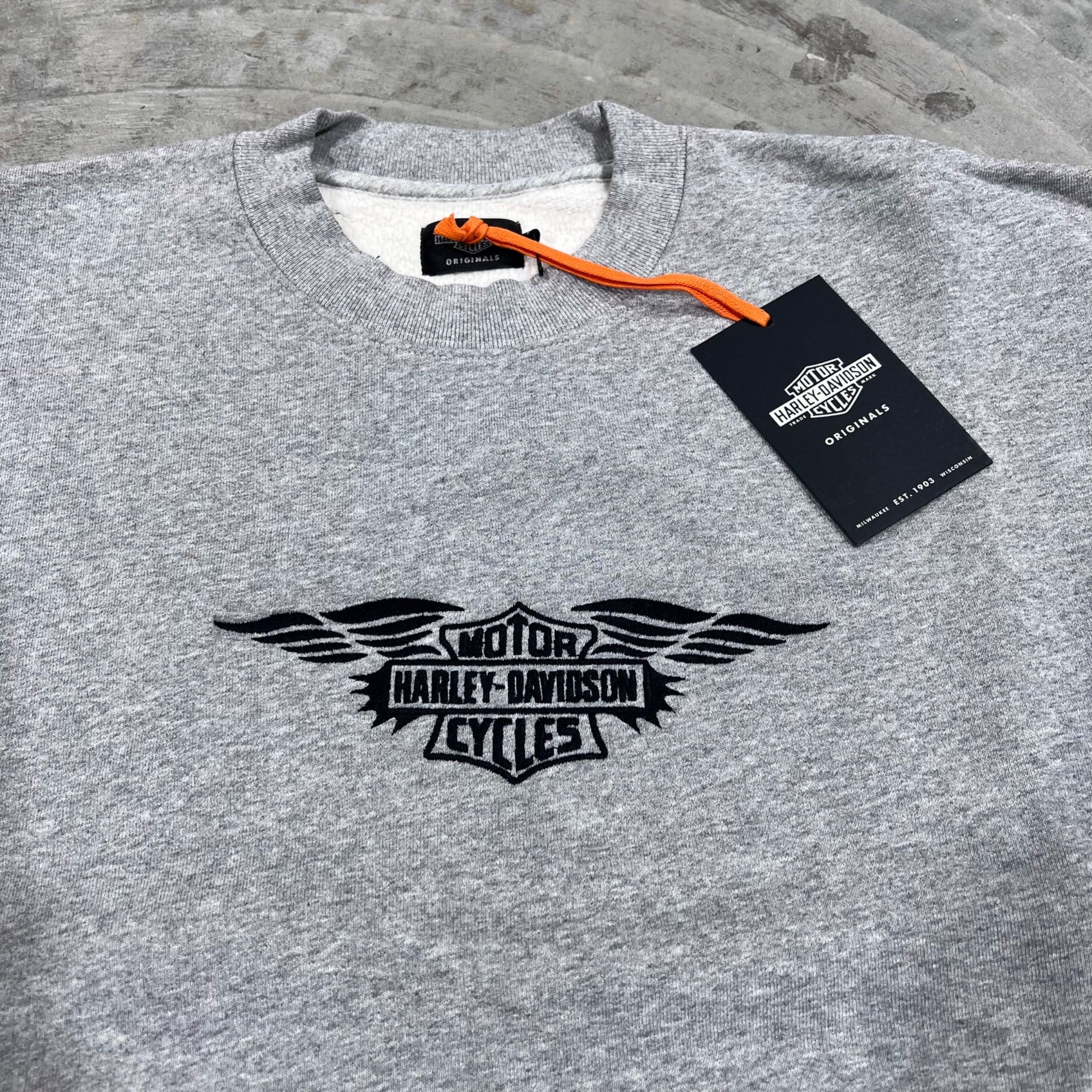 Harley Davidson NWT HARLEY DAVIDSON SILVERWING HEATHER CREWNECK SZ M Size US M / EU 48-50 / 2 - 2 Thumbnail