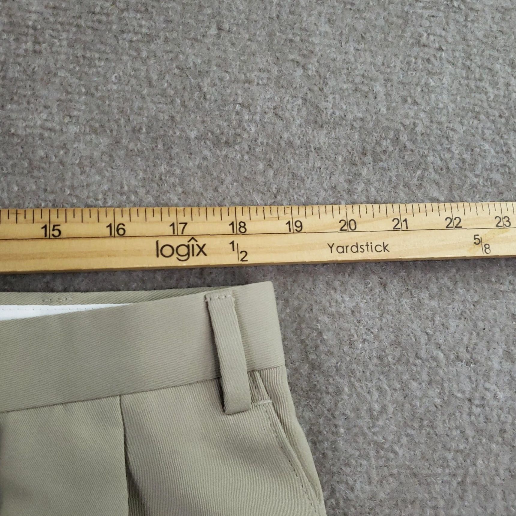 Ralph Lauren Lauren Ralph Lauren Pants Mens Dress Pants Pleated Front Beige Tan 36x33 Classic Fit ZIP Fly Pockets Button 100% Polyester Formal Workwear Mens Size US 36 / EU 52 - 7 Thumbnail