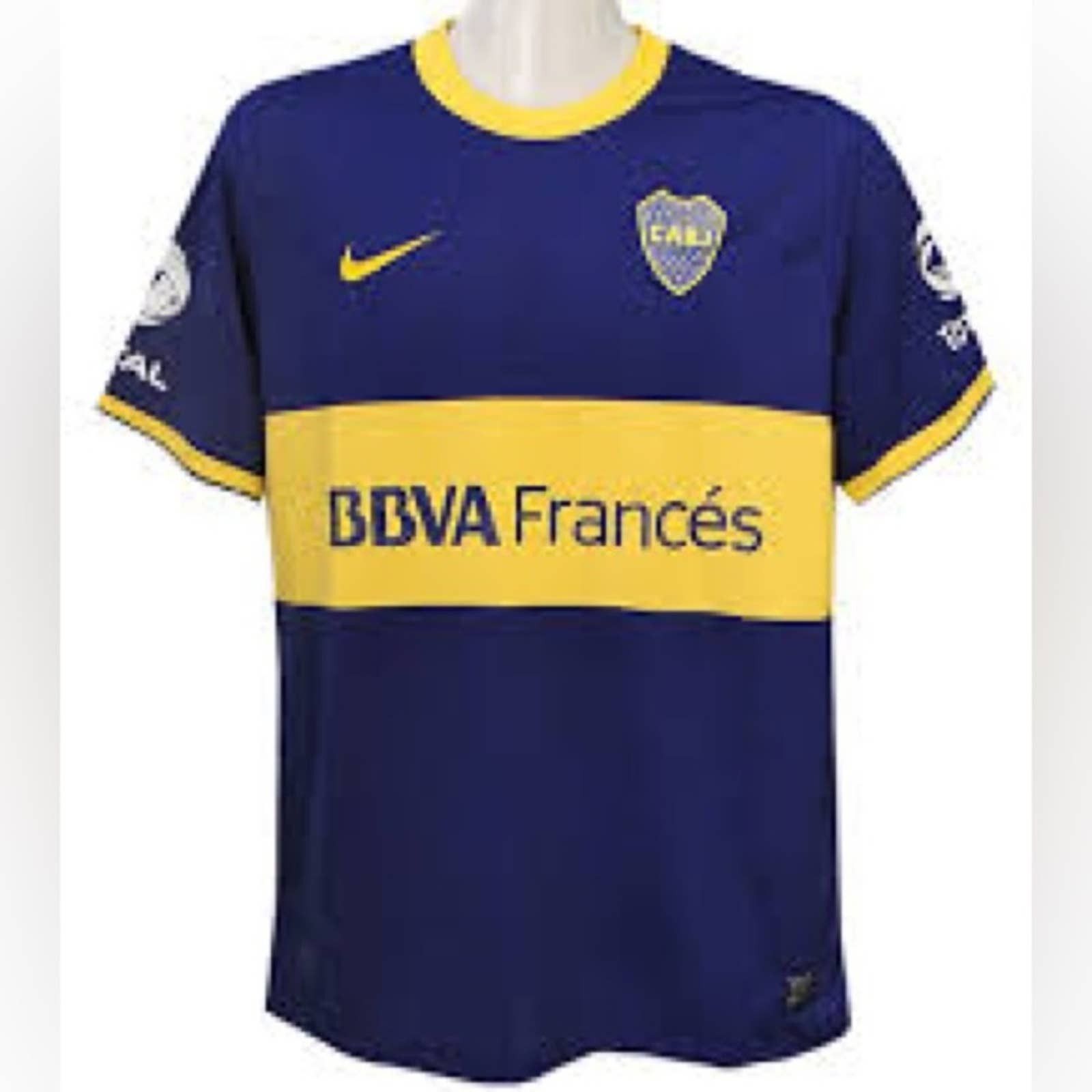 Nike BOCA JUNIORS ARGENTINA 2014 HOME NIKE SOCCER JERSEY XL RARE | Grailed