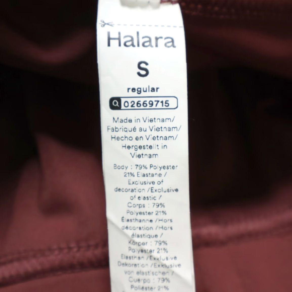 Vintage Halara High Stretch Daystretch HW Pocket Pants Red Women's S Chino Regular fit Inseam 30in Polyester Size 28" / US 6 / IT 42 - 7 Thumbnail