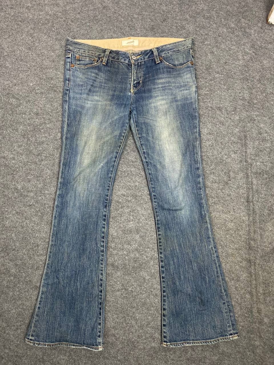 Japanese Brand honeysuckle rose japanese brands bootcut flare denim Size 35" - 6 Thumbnail