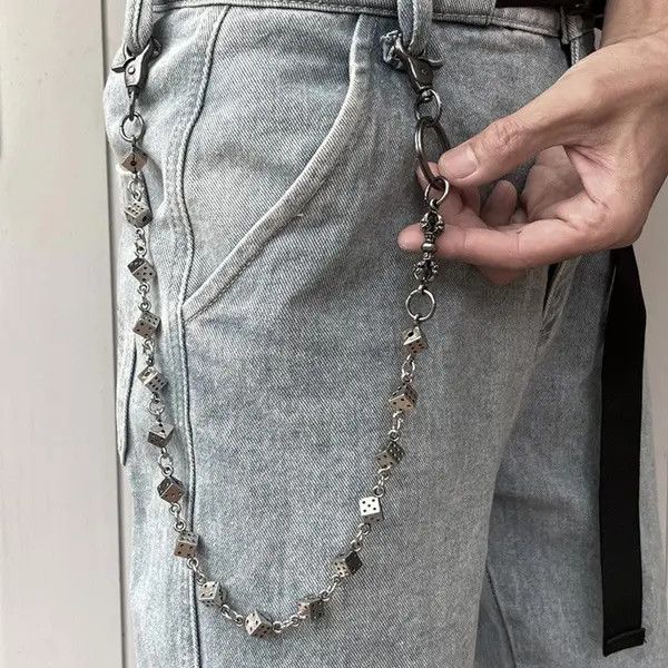 Jewelry Dice Wallet Chain, Pants Chain Size ONE SIZE - 7 Thumbnail