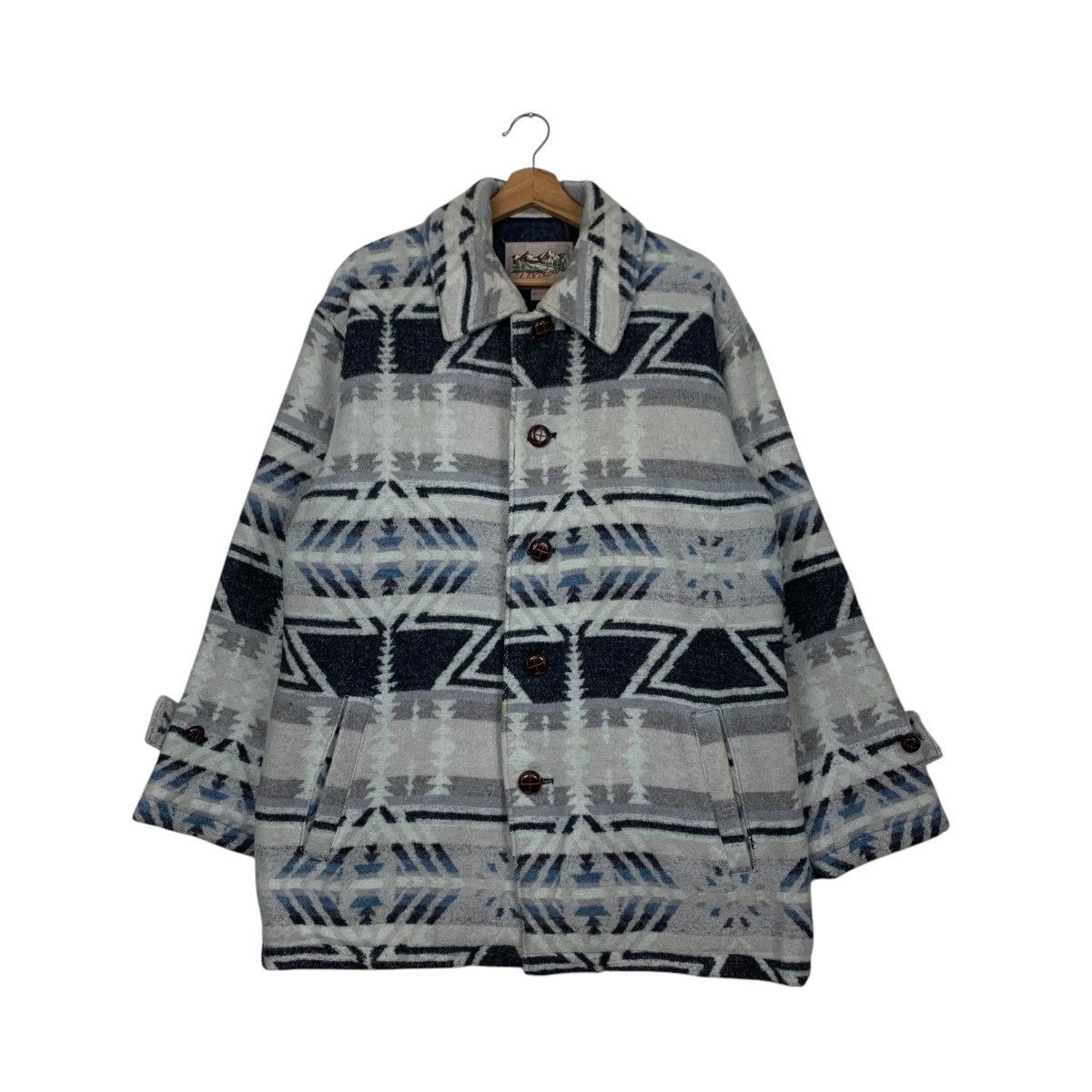 Vintage Vintage 90’s ULCOLOU Nordic Pattern Coat Jacket #2869-C129 Size US M / EU 48-50 / 2 - 1 Thumbnail