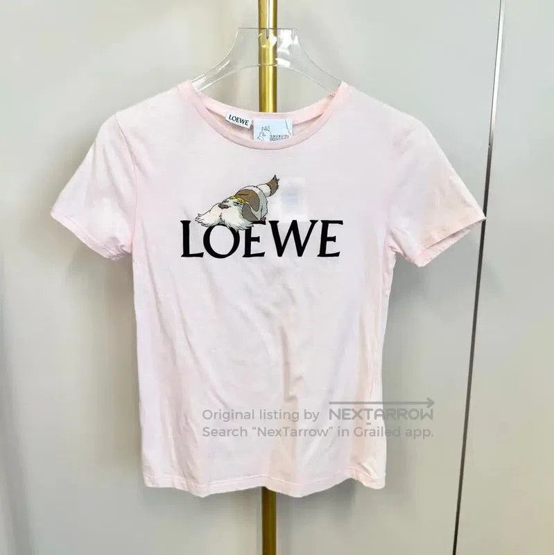 Loewe Loewe Pink T-Shirt with Unique Design . Size S / US 4 / IT 40 - 1 Thumbnail