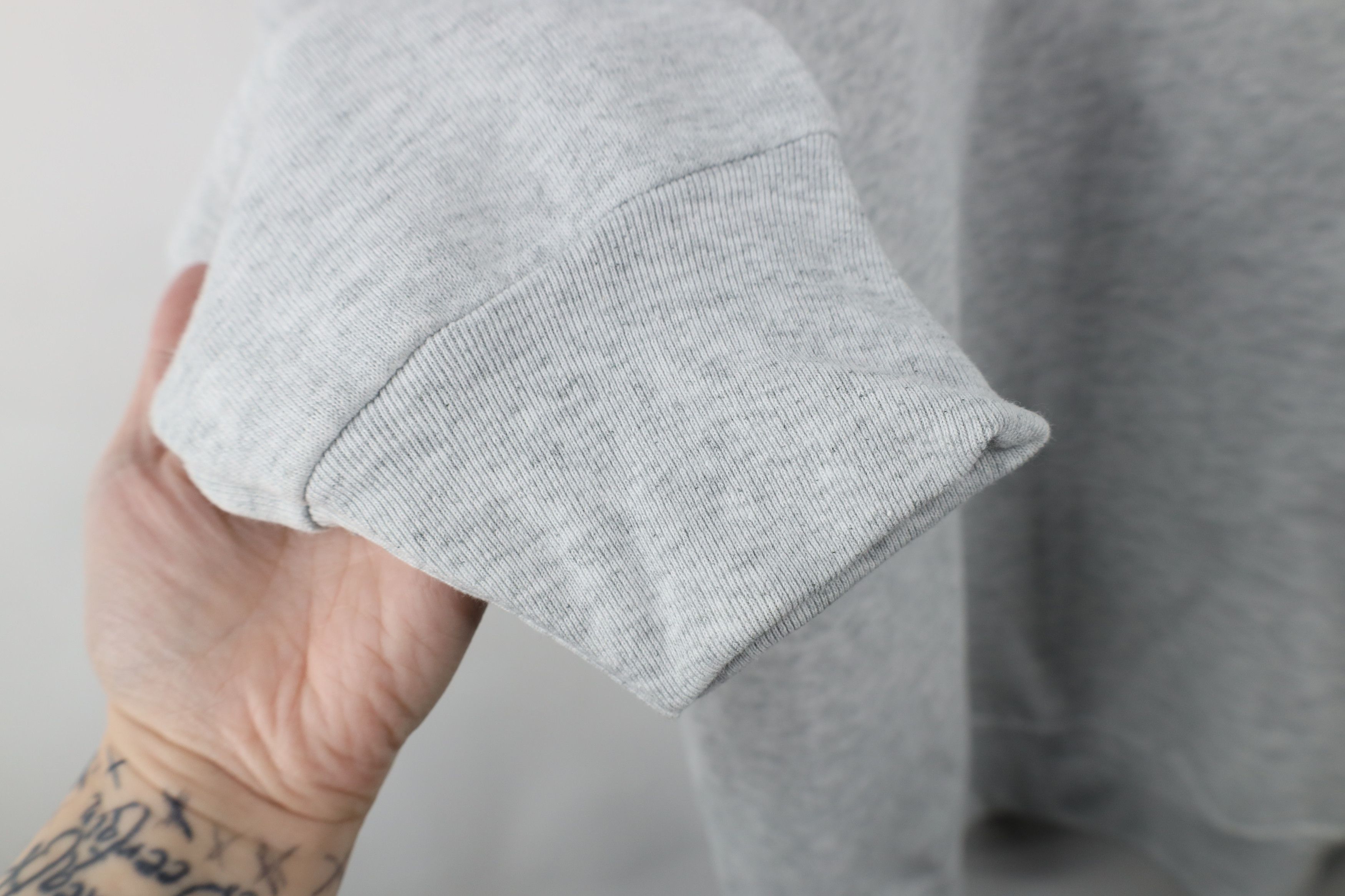 Vintage Vintage 90s Streetwear Crewneck Sweatshirt Heather Gray Size US XXL / EU 58 / 5 - 7 Thumbnail