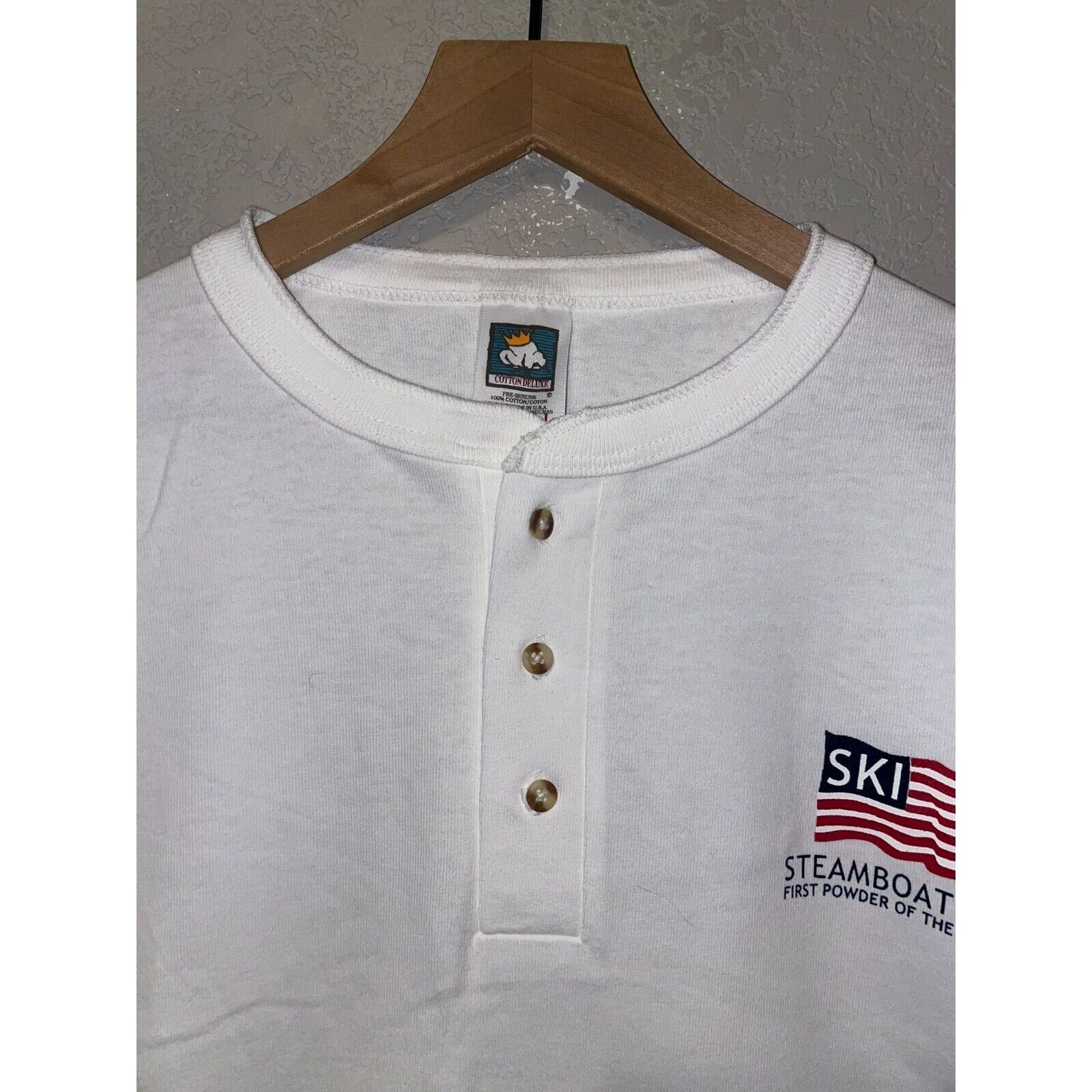 Anvil 2000 Y2K Steamboat Ski First Powder Of The Millenium Shirt L Size US L / EU 52-54 / 3 - 4 Thumbnail