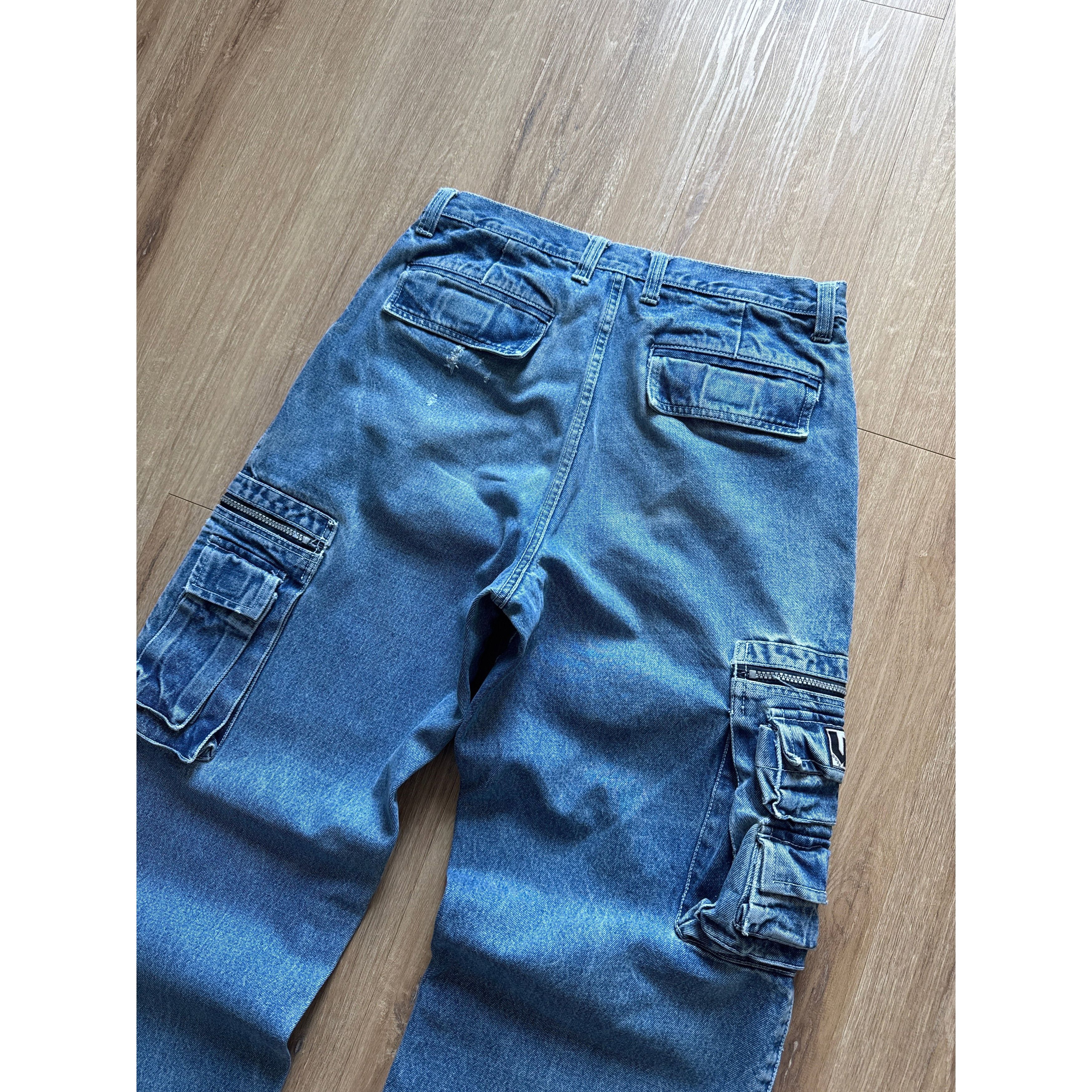 Japanese Brand Vintage Y2K Urban Jeans Wear Cargo Denim Jeans Size US 32 / EU 48 - 6 Thumbnail