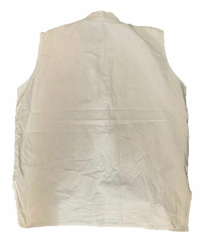 Designer Pre Owned White Hand Made Blouse Xl Size XL / US 12-14 / IT 48-50 - 3 Thumbnail