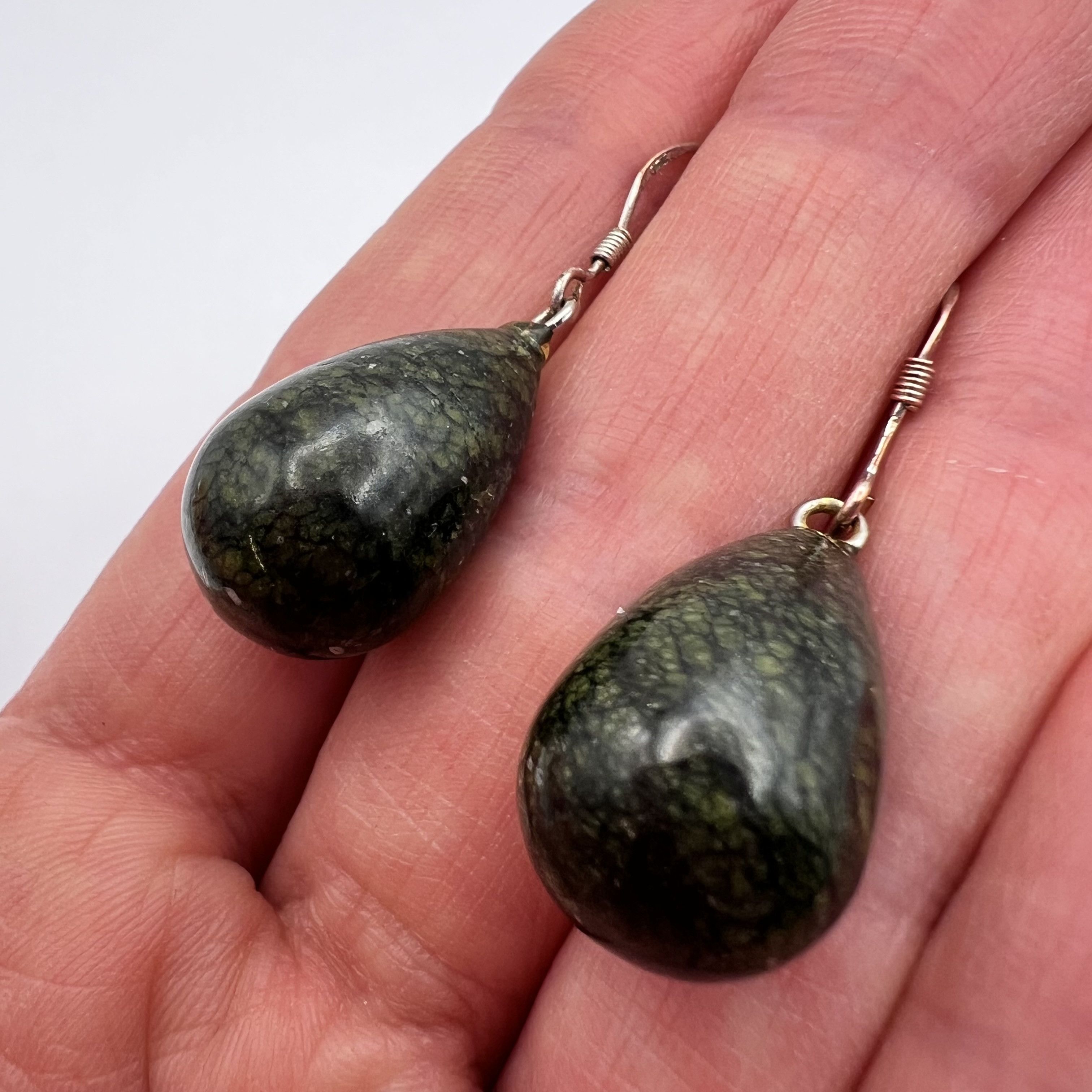 Vintage Vintage Pair Of Stud Earrings Sterling Silver 925 Stone Size ONE SIZE - 2 Thumbnail