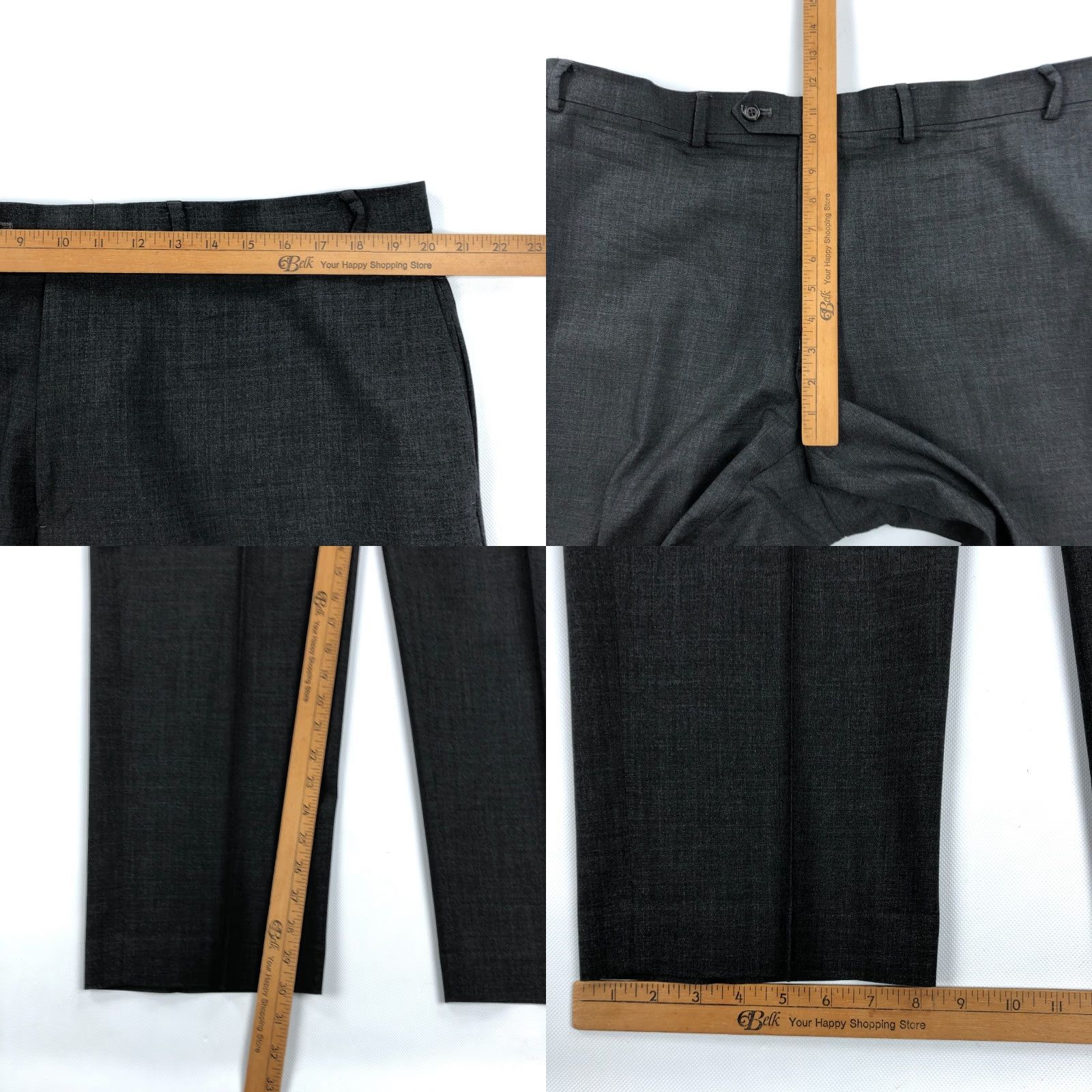 Ralph Lauren VINTAGE? No. Ralph Lauren Dress Pants Mens 40x30 Gray 100% Wool Total Comfort Dress Pants Regular Mens Gray Wool 40 30 City Preppy Ready? Size US 40 / EU 56 - 8 Thumbnail