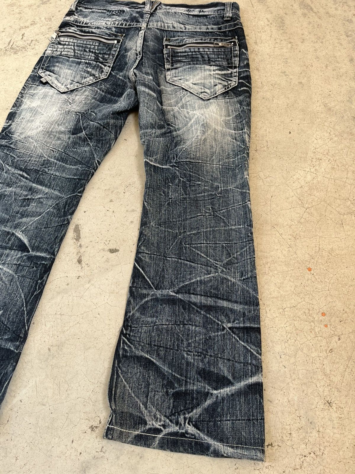 If Six Was Nine Salty Dog Flare distressed western jeans Size US 30 / EU 46 - 7 Thumbnail