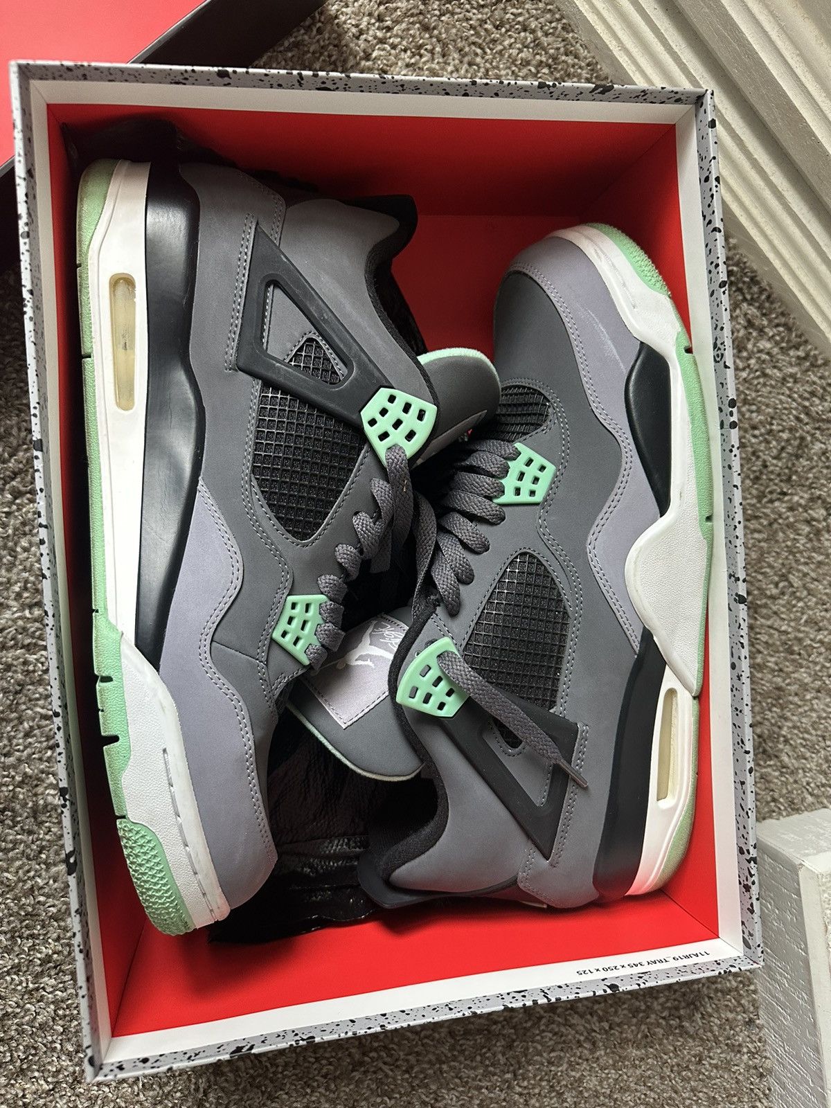 Jordan Brand Air Jordan 4 “Green Glow” Size 12 Size US 12 / EU 45 - 4 Thumbnail