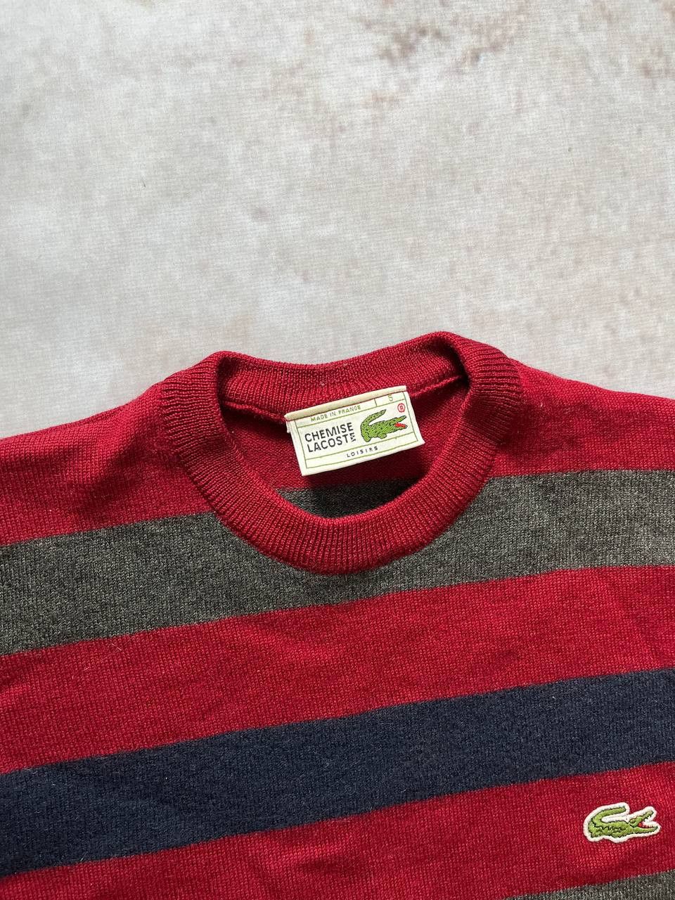 Lacoste Lacoste Chemise Vintage Knit Sweater Freddy Krueger style Size US S / EU 44-46 / 1 - 3 Thumbnail