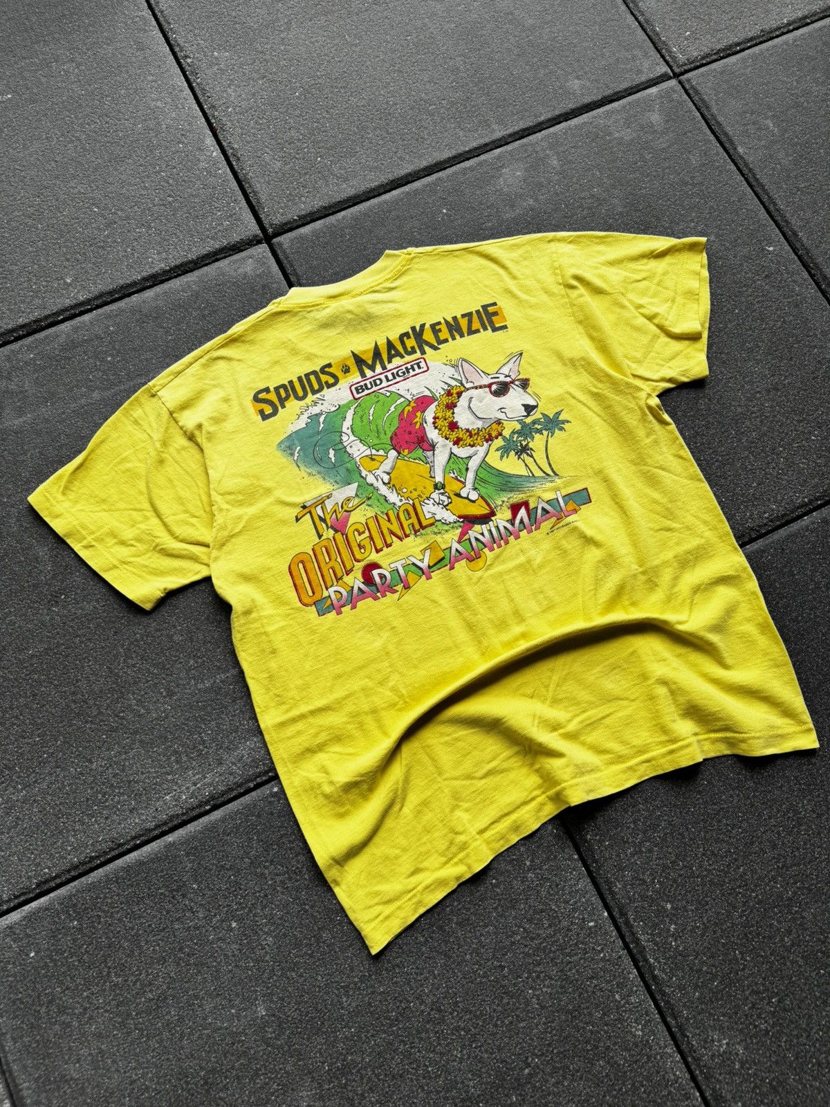 Vintage CRAZY VINTAGE 80's SPUD MACKENZIE TEE Size US XL / EU 56 / 4 - 2 Thumbnail