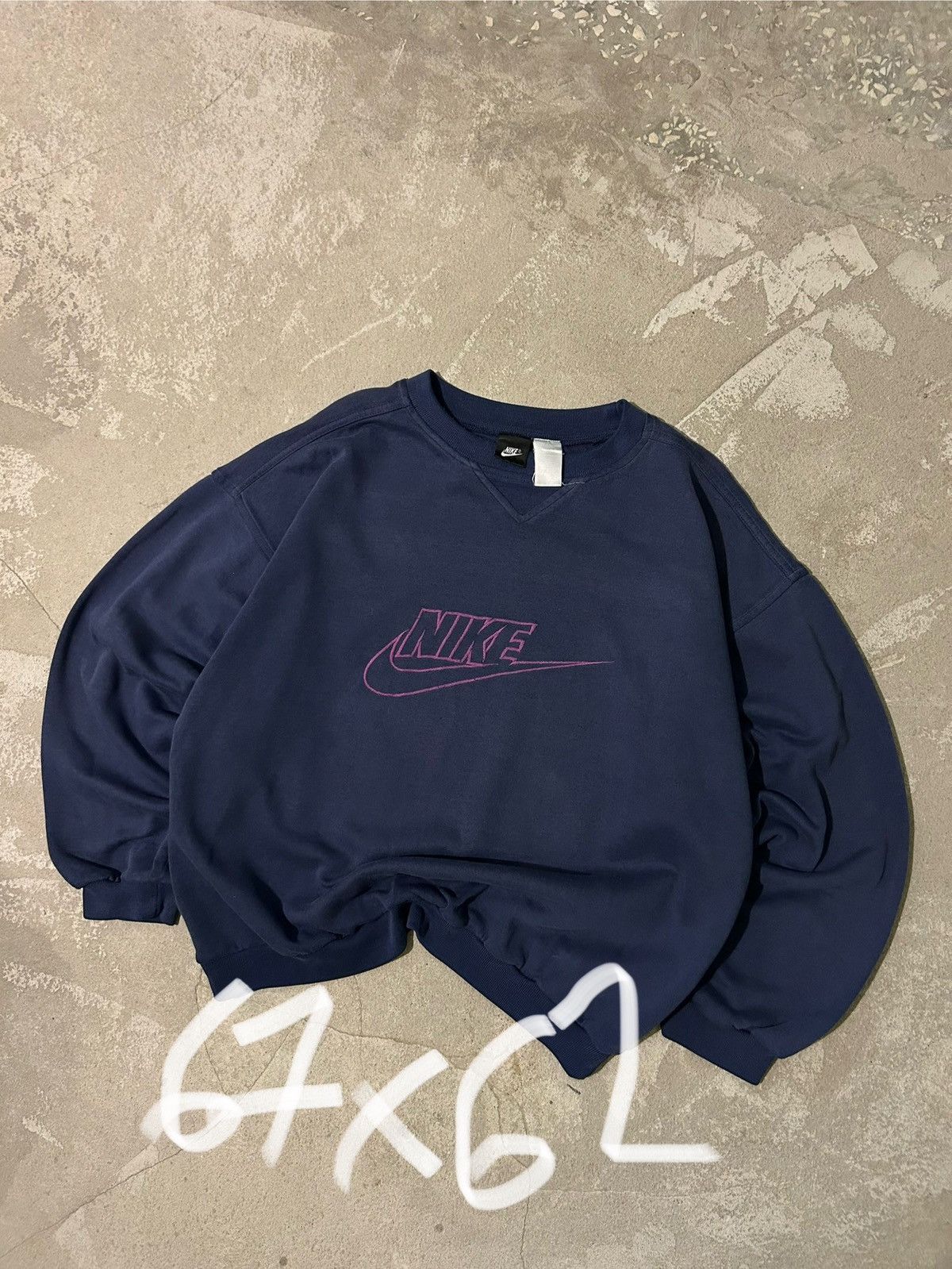 Nike × Vintage Nike Central Swoosh Retro Vintage Boxy 90s Size US L / EU 52-54 / 3 - 4 Thumbnail