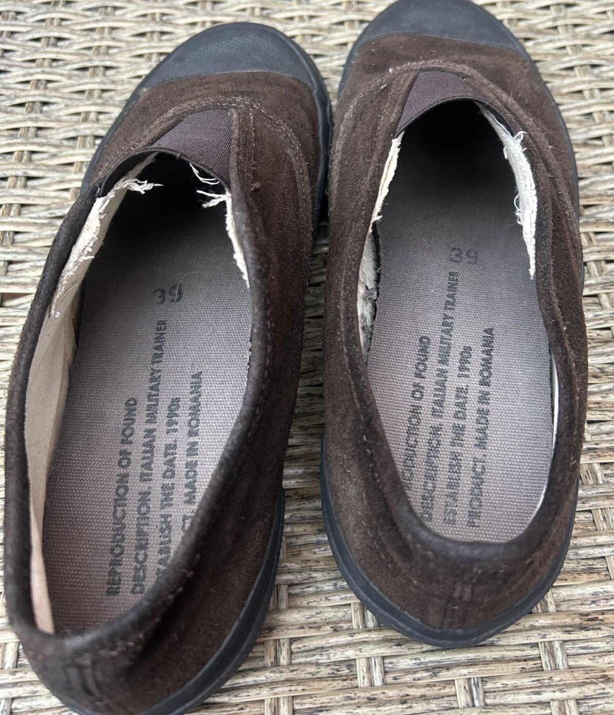 Reproduction of Found Reproduction Of Found Brown Suede Italian Military Trainer Size US 6.5 / EU 39-40 - 9 Thumbnail