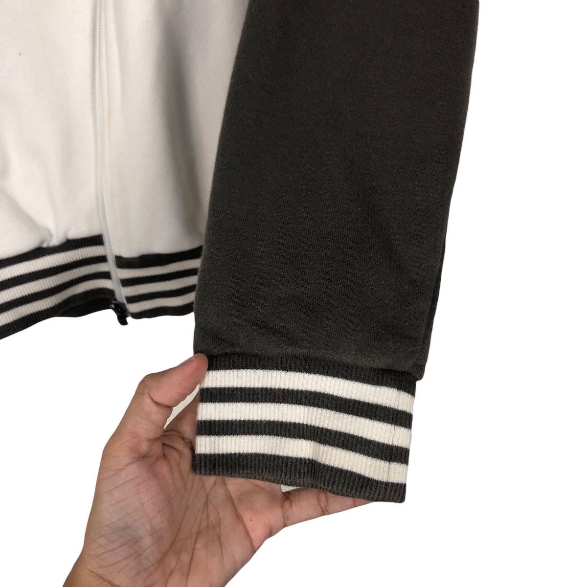 Adidas × Vintage Adidas 90s Long Sleeve Three Stripe Vintage Sweater Size US S / EU 44-46 / 1 - 13 Thumbnail
