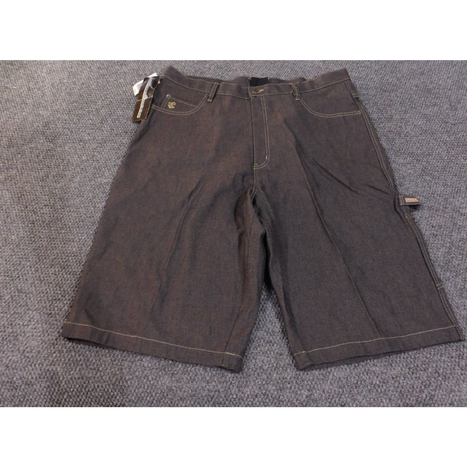 Rocawear Rocawear Shorts Mens 42 Brown Denim Carpenter Workwear Relaxed Fit Casual Hip Hop Mens Size US 42 / EU 58 - 3 Thumbnail
