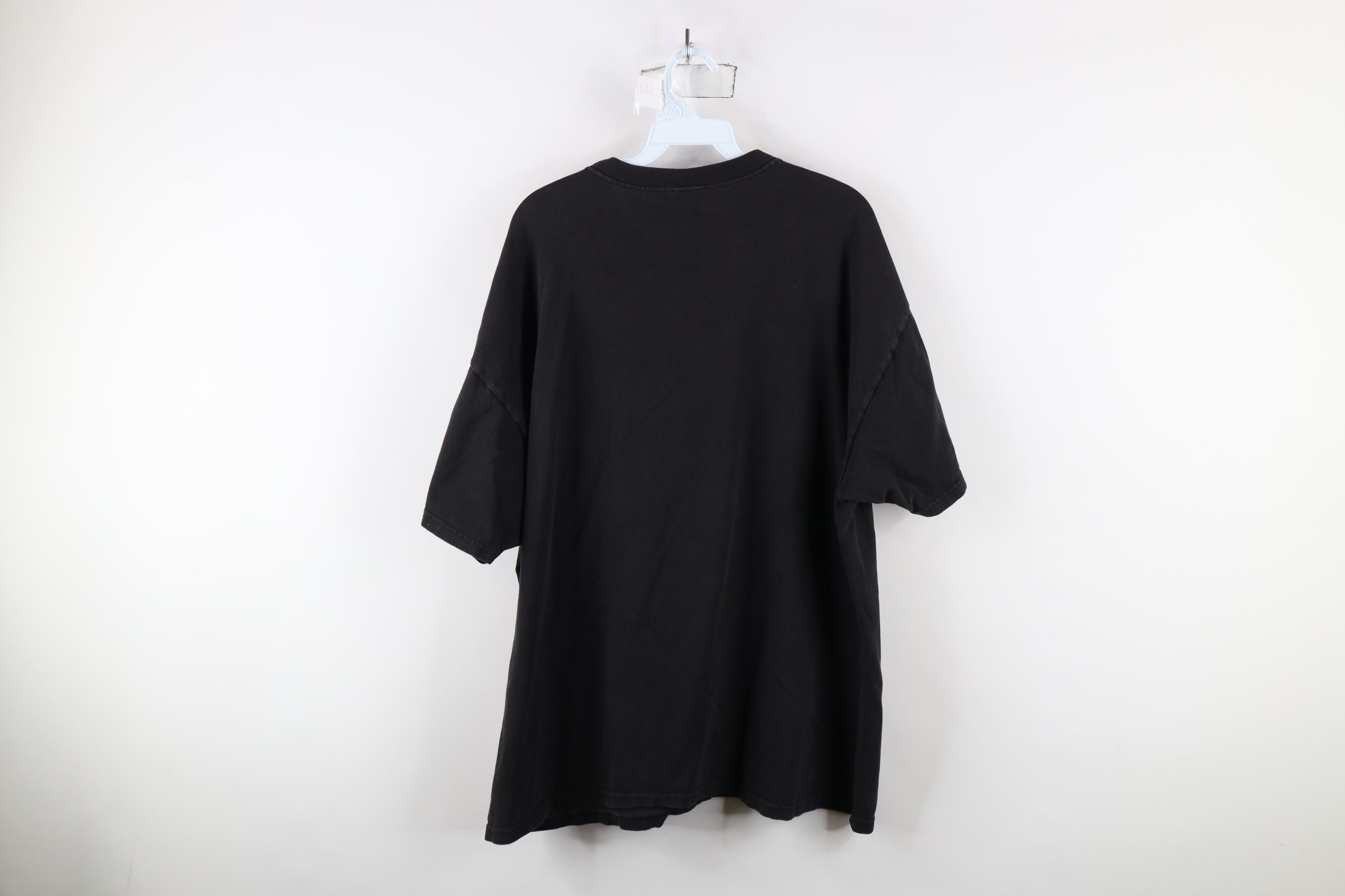Vintage Vintage 90s Streetwear Blank Cotton Pocket T-Shirt Black Size US XL / EU 56 / 4 - 7 Thumbnail
