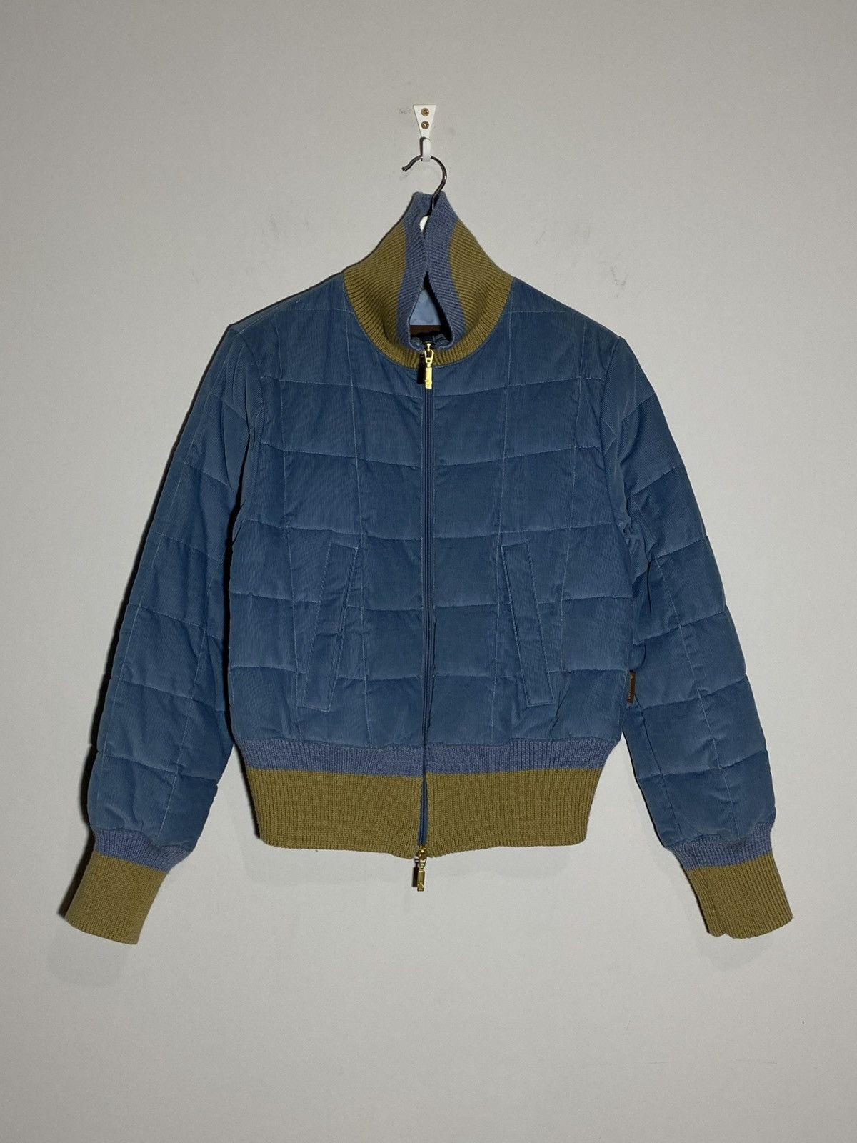 Moncler Vintage Moncler Down Puffer Corduroy Bomber Jacket Size S / US 4 / IT 40 - 2 Thumbnail