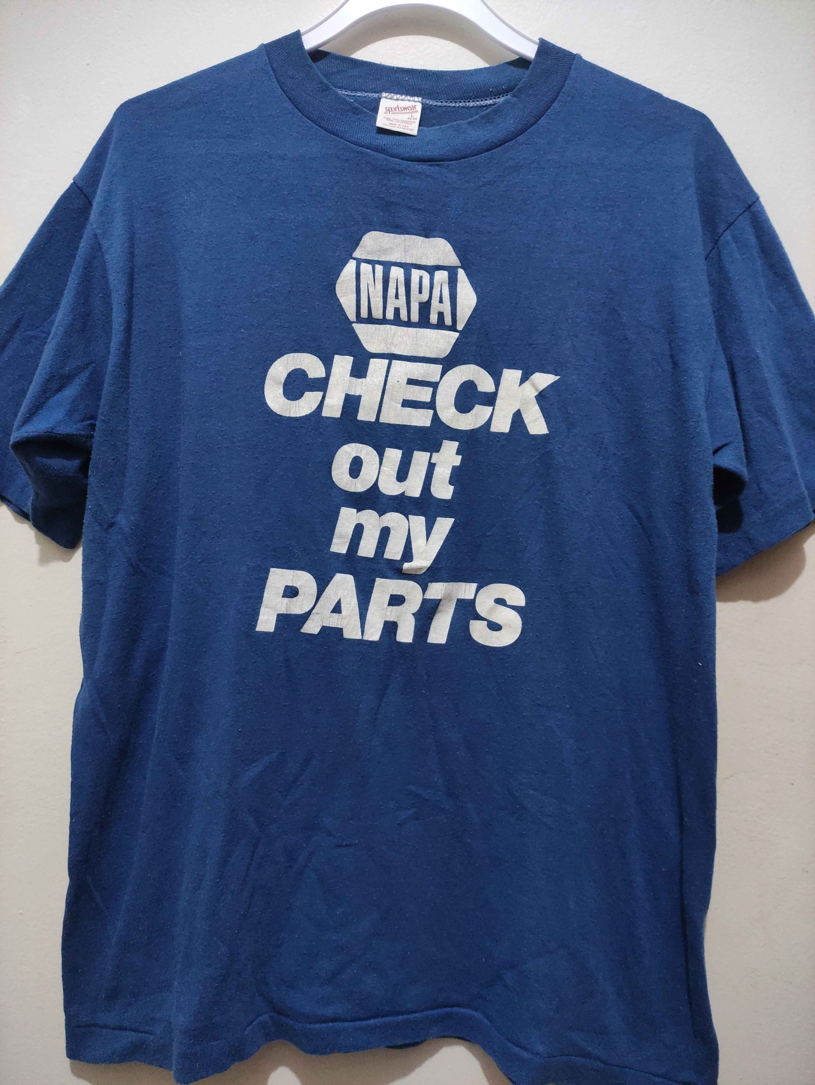 Vintage Vintage 70s NAPA Auto Parts T-Shirt Size US L / EU 52-54 / 3 - 3 Thumbnail