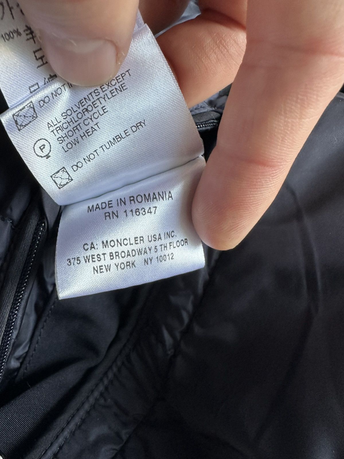 Moncler Cherbourg dark navy down parka jacket