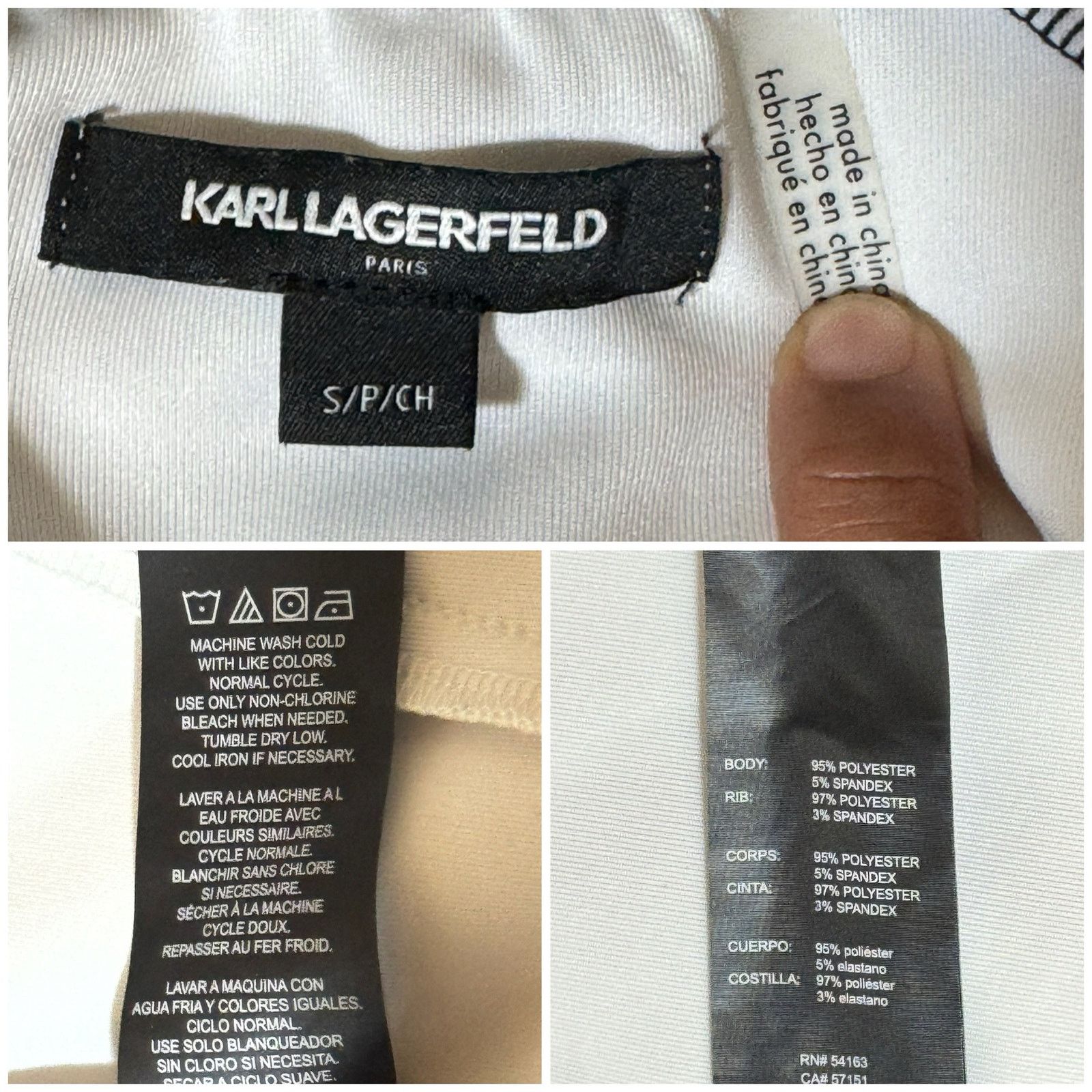 Karl Lagerfeld Karl Lagerfeld Paris Colorblock Scuba Baseball Track Jacket Size US S / EU 44-46 / 1 - 8 Thumbnail
