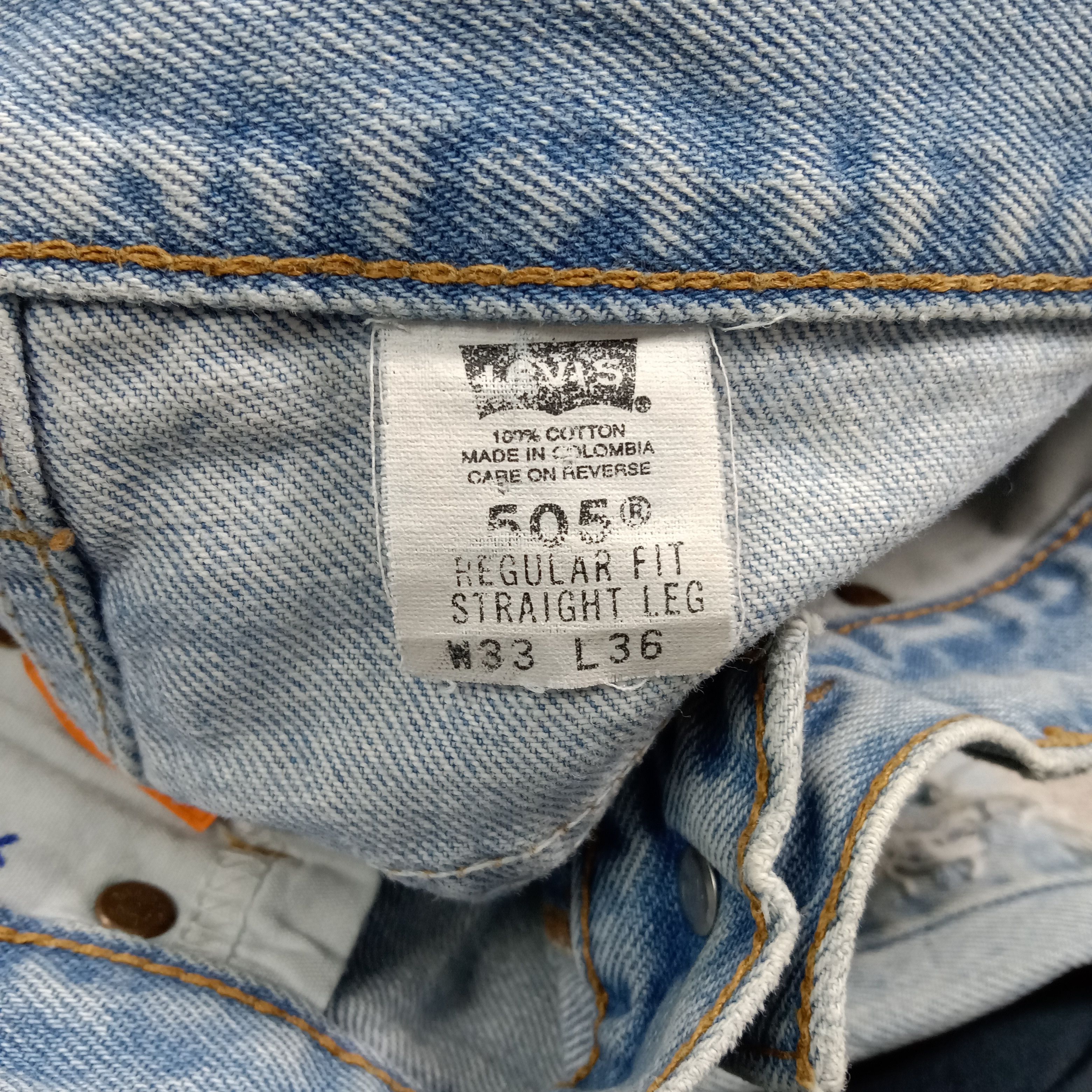Levi's Levi's 505 Distressed Style Denim Jeans C272N28 Size US 32 / EU 48 - 15 Thumbnail